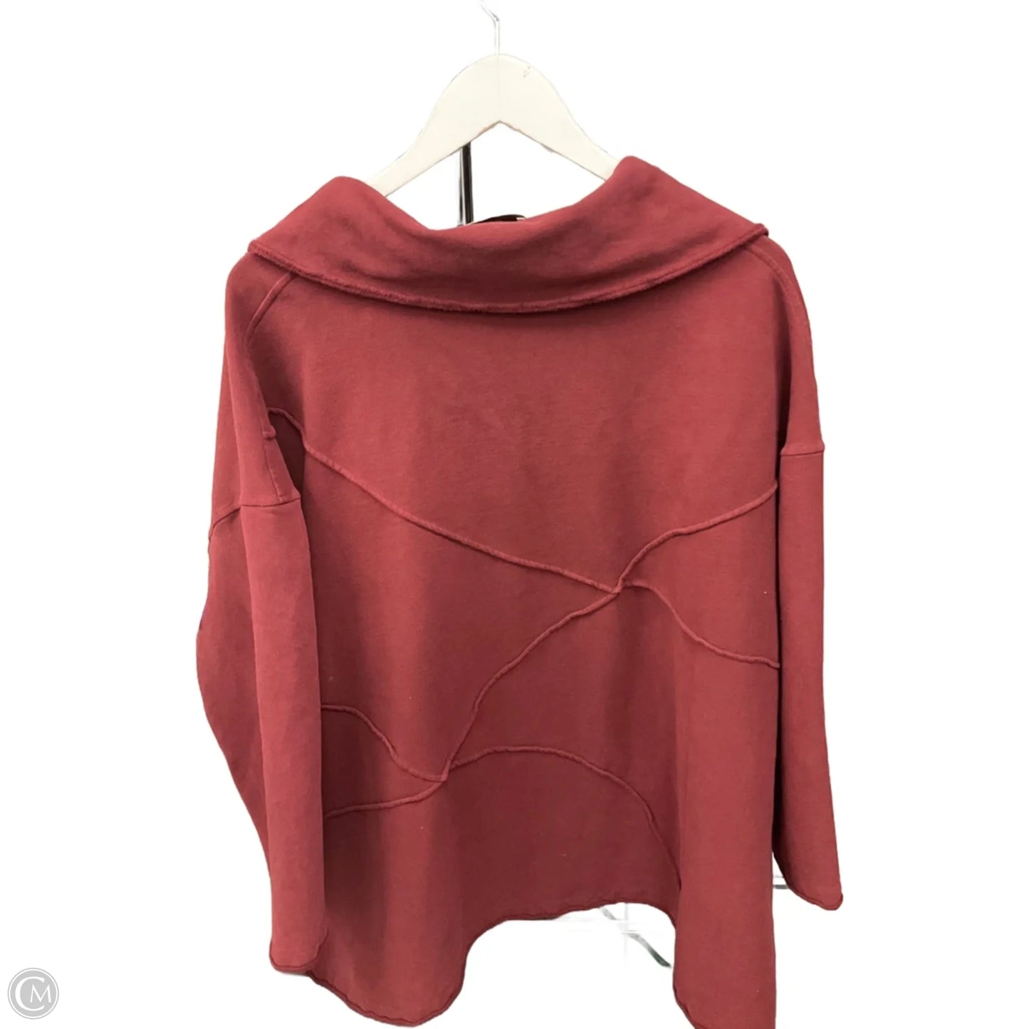 Jacket Shirt By Clothes Mentor In Red, Size: Xl