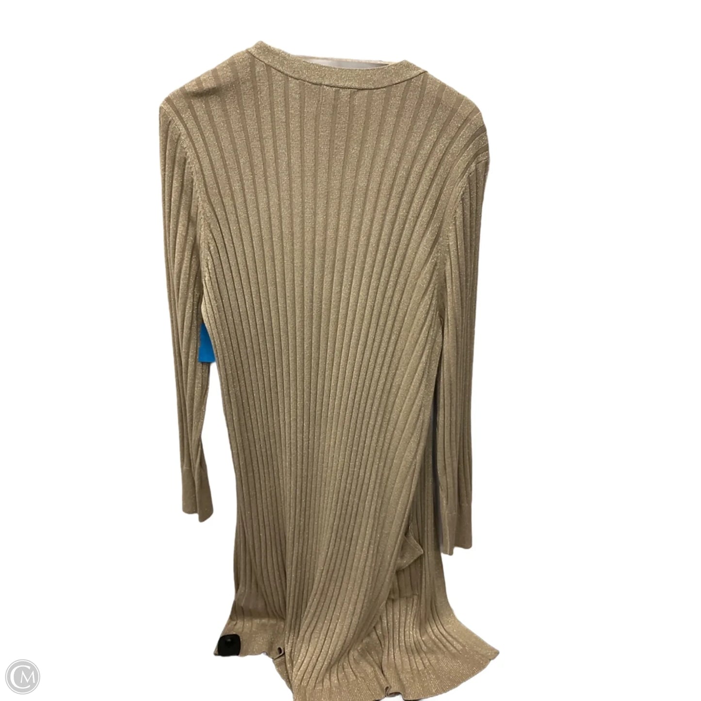 Sweater Cardigan By Jm Collections In Gold, Size: Xl