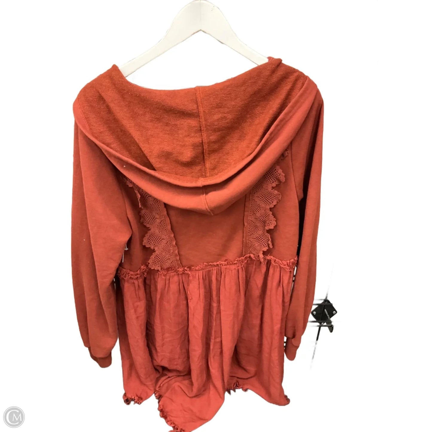 Jacket Shirt By Gimmicks In Orange, Size: S