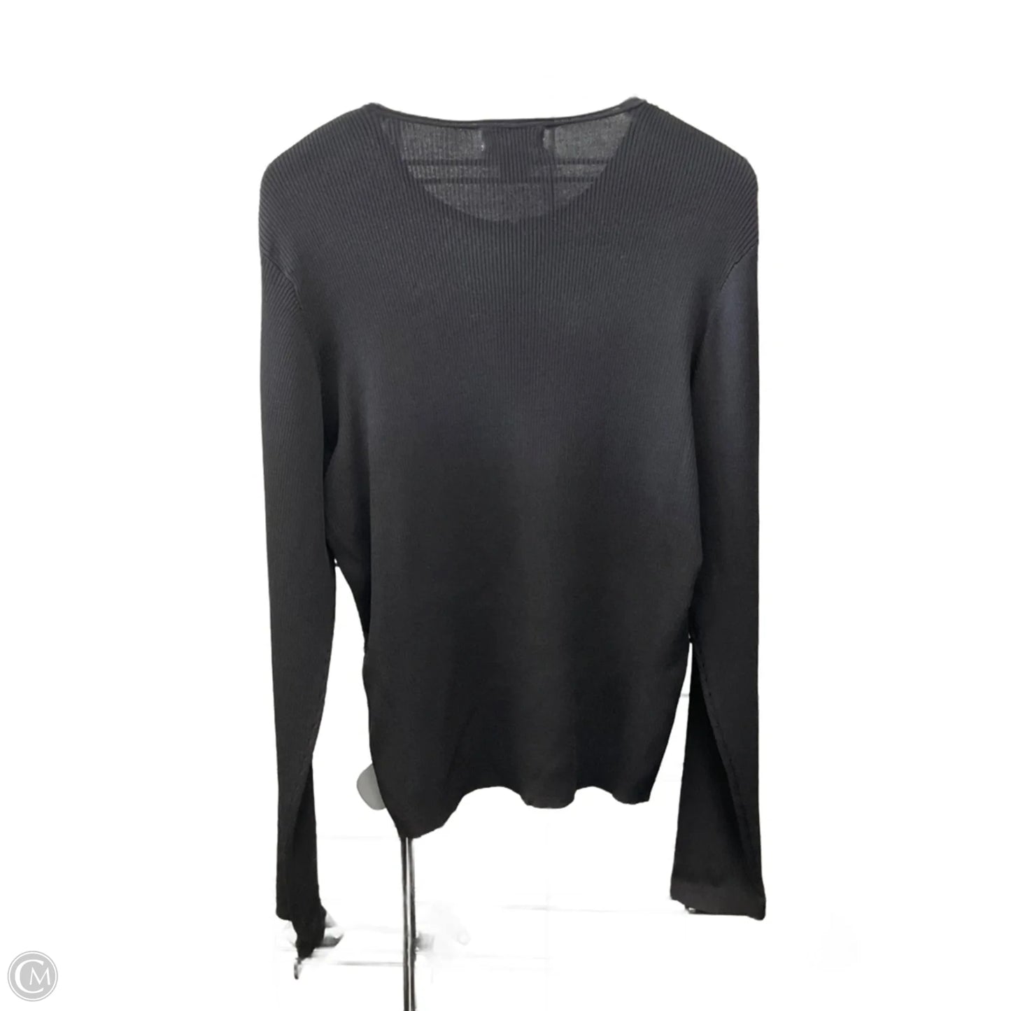 Cardigan By Clothes Mentor In Black & White, Size: Xl