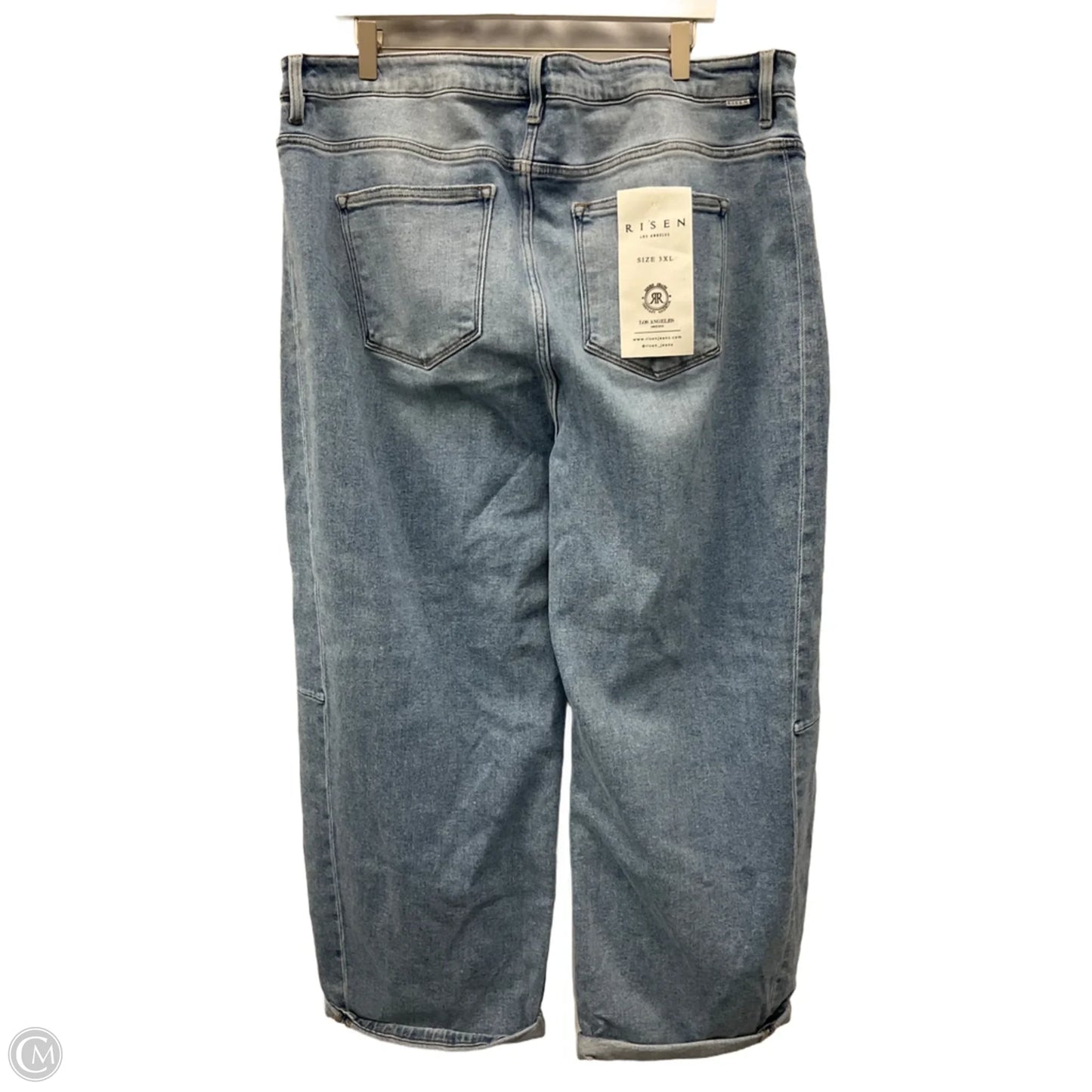 Jeans Wide Leg By Risen In Blue Denim, Size: 22