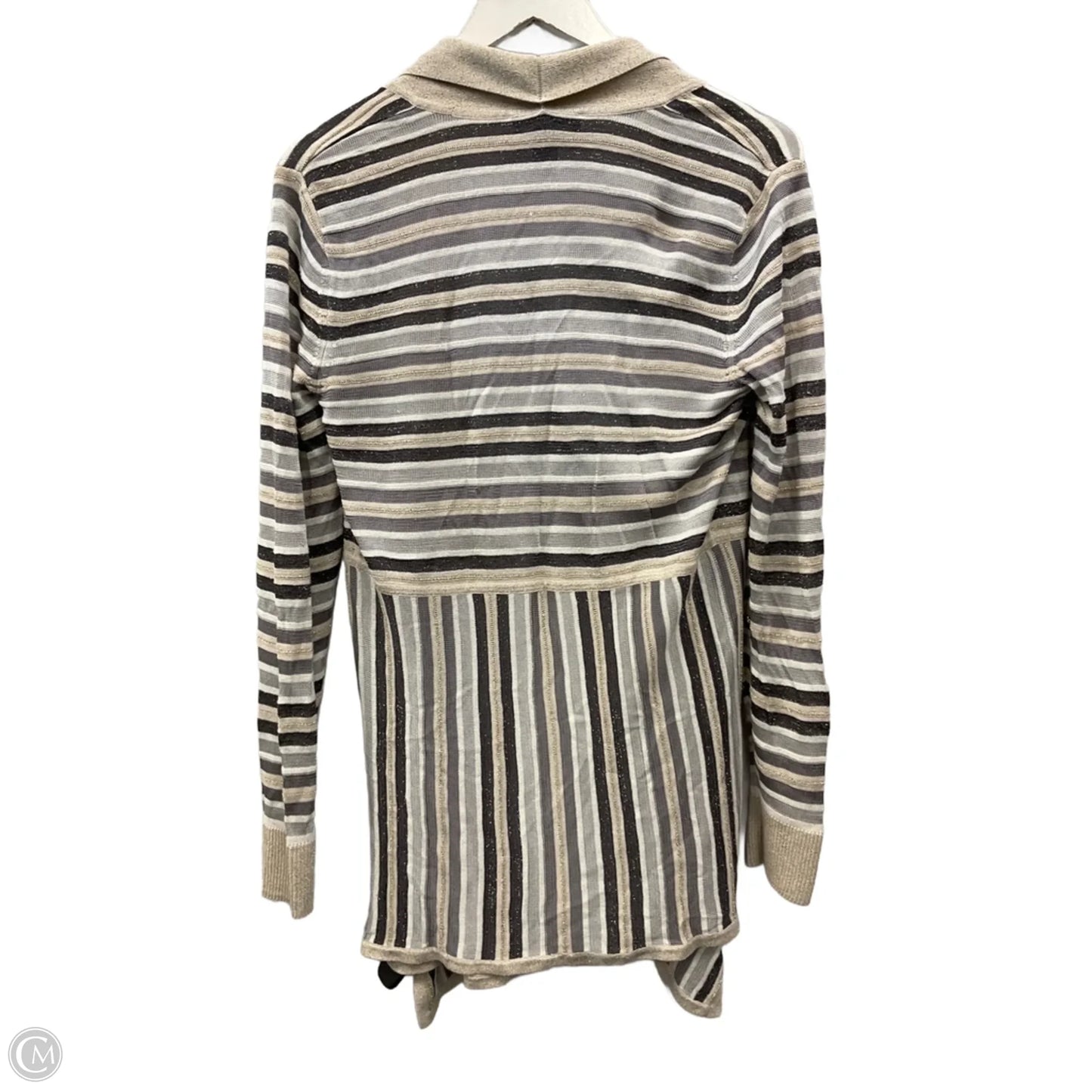 Cardigan By White House Black Market In Grey & White, Size: S