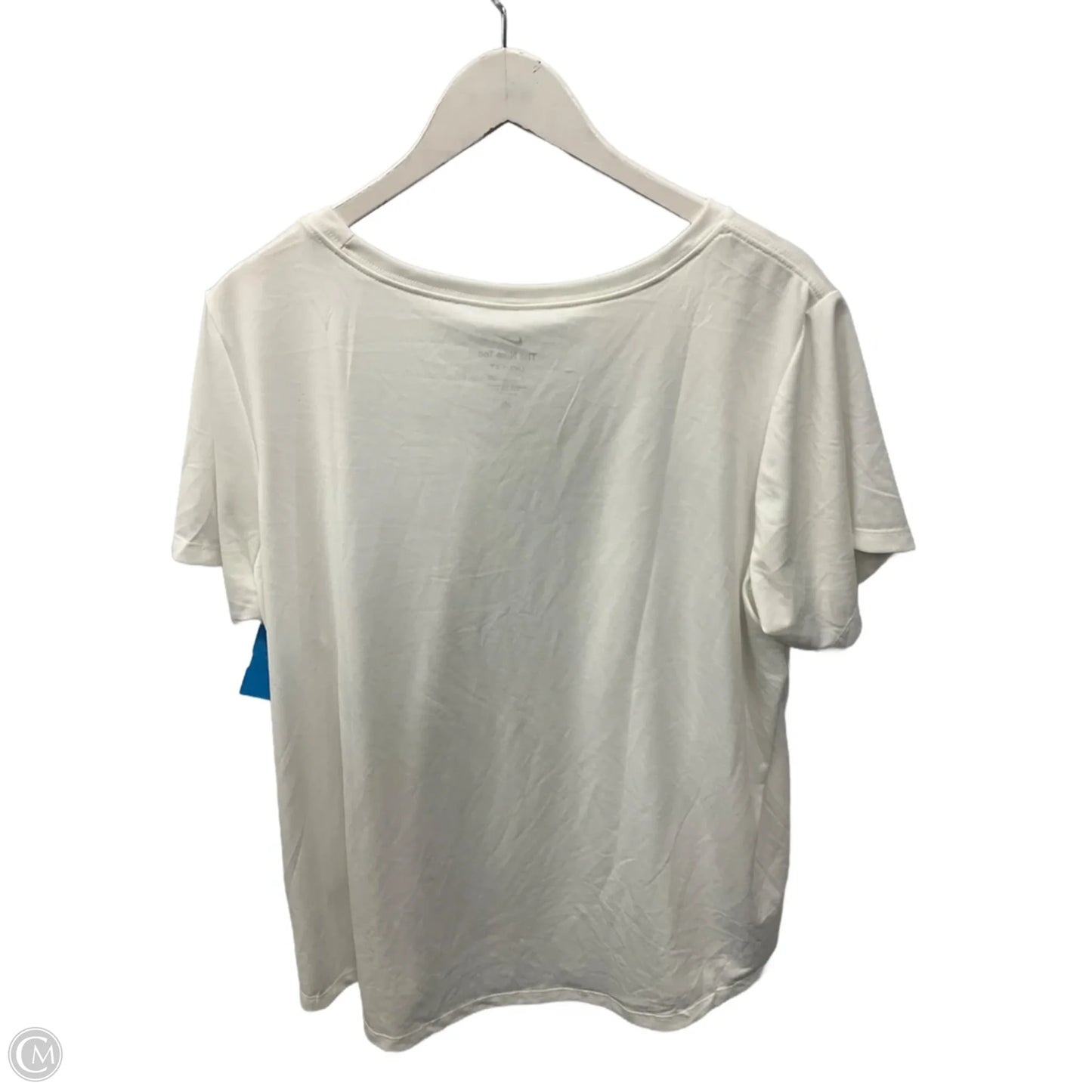 Top Short Sleeve By Nike Apparel In White, Size: 2x