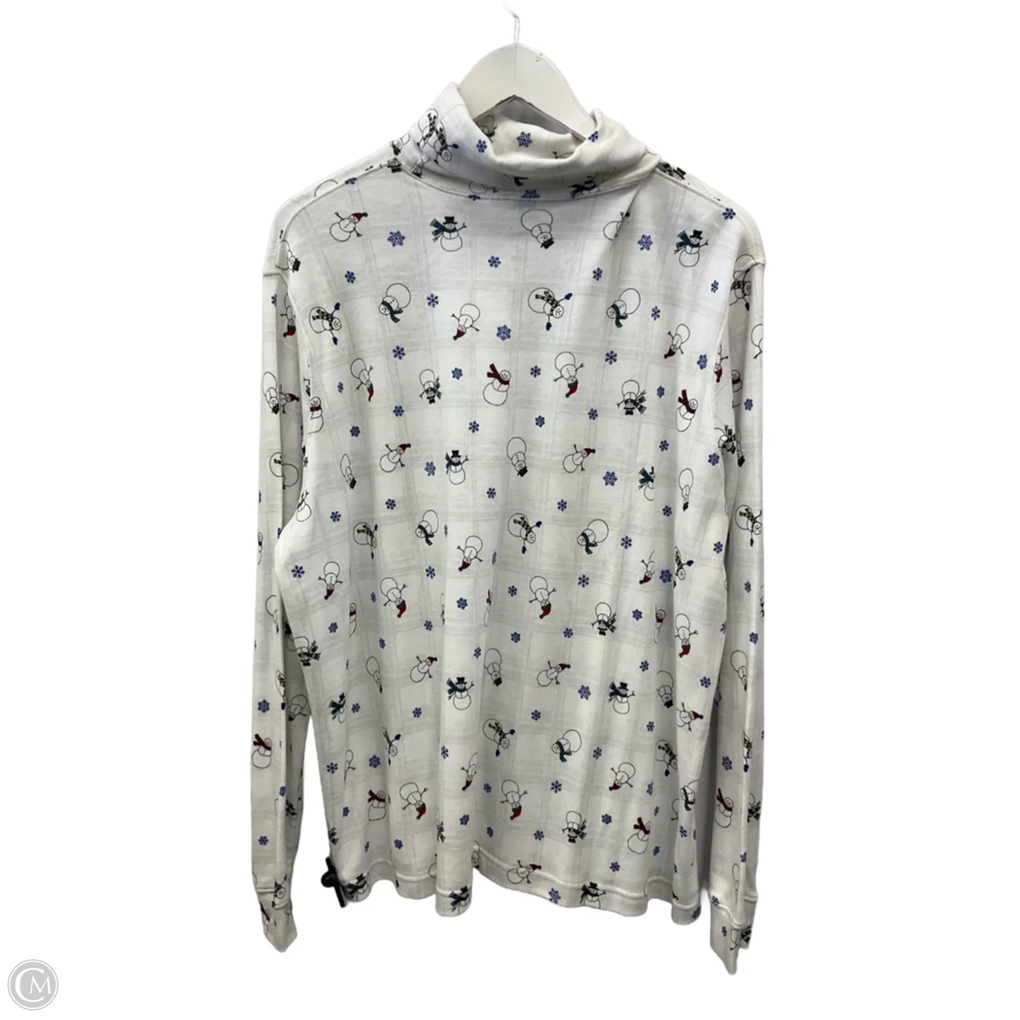 Top Long Sleeve By Classic Elements In White, Size: 3x