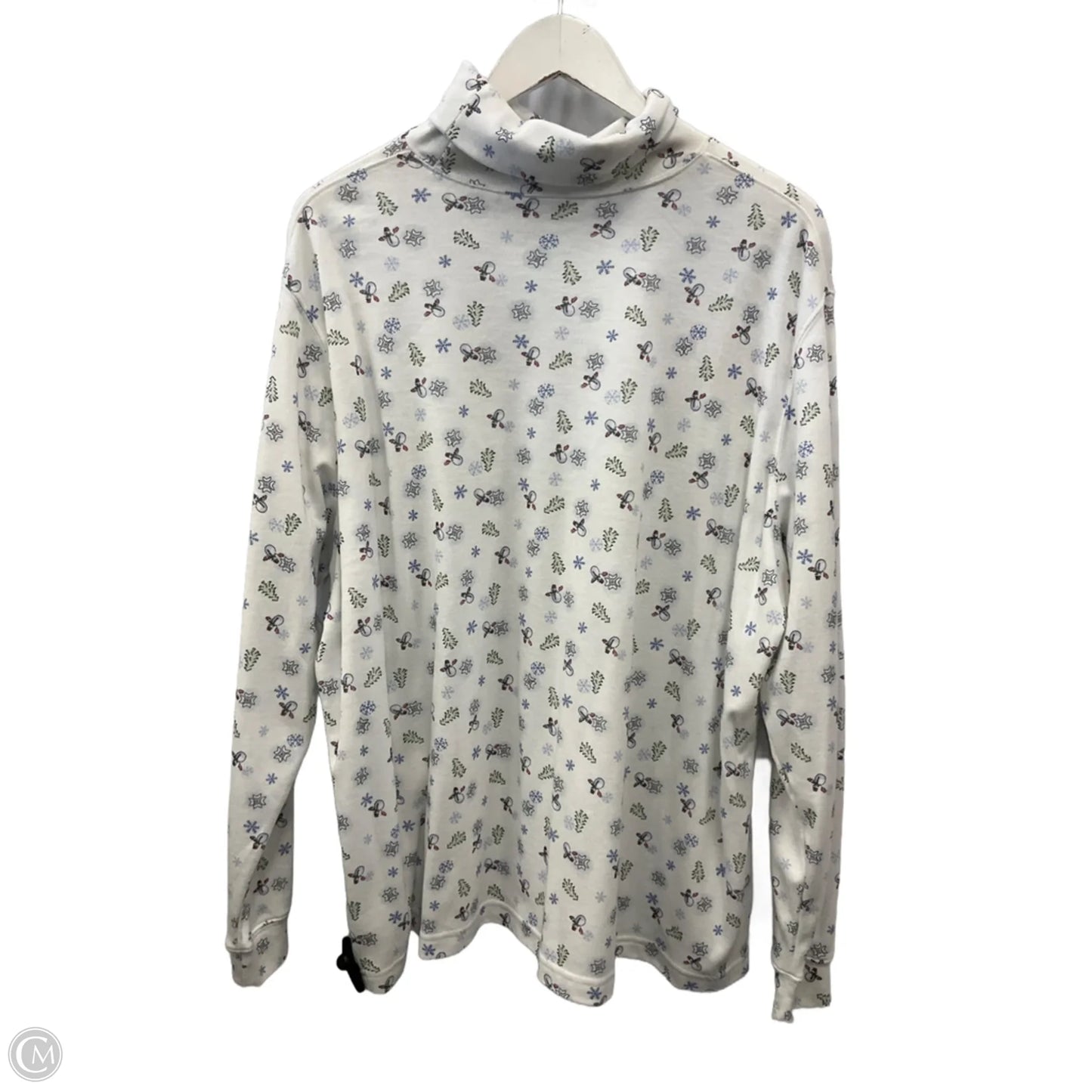 Top Long Sleeve By Classic Elements In White, Size: 3x