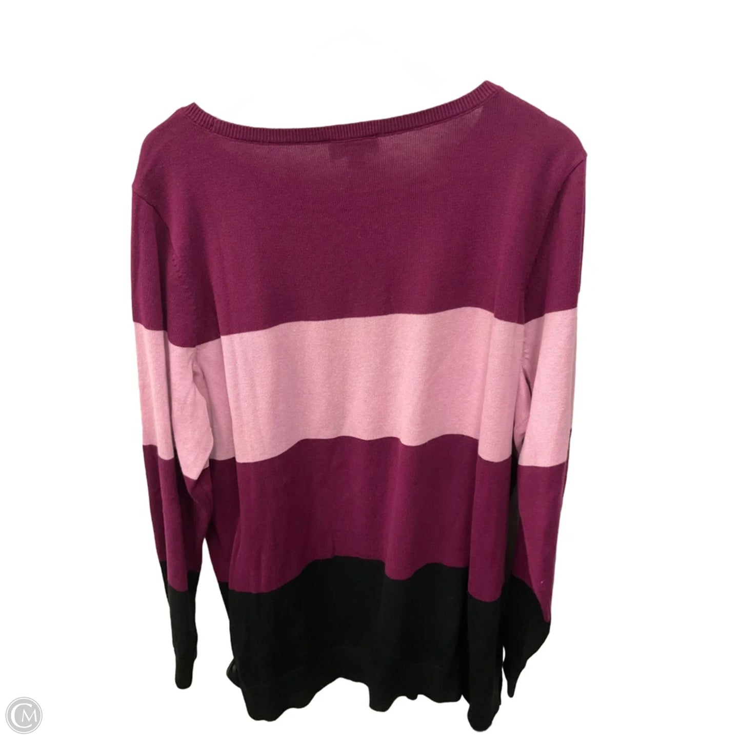 Sweater By Belle By Kim Gravel In Purple, Size: 2x