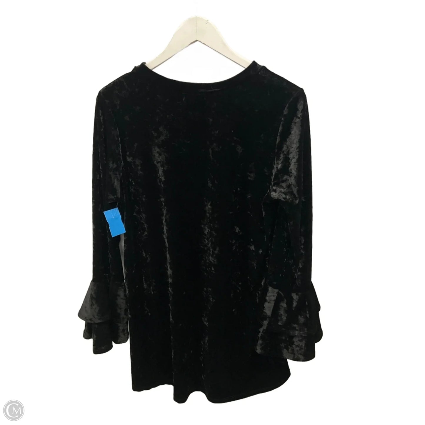 Tunic Long Sleeve By Sweet Pea In Black, Size: L
