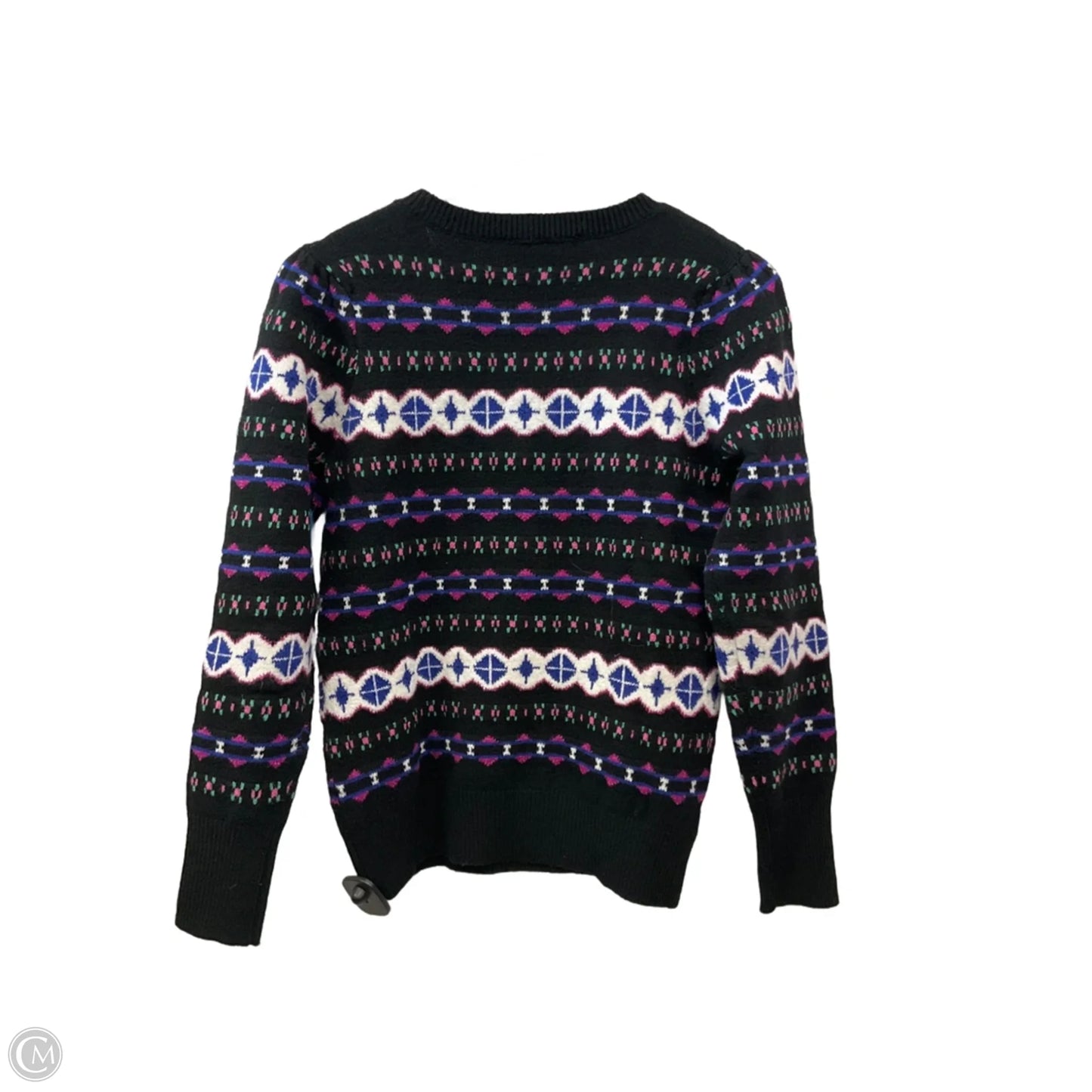 Sweater By Loft In Black & Purple, Size: Xs