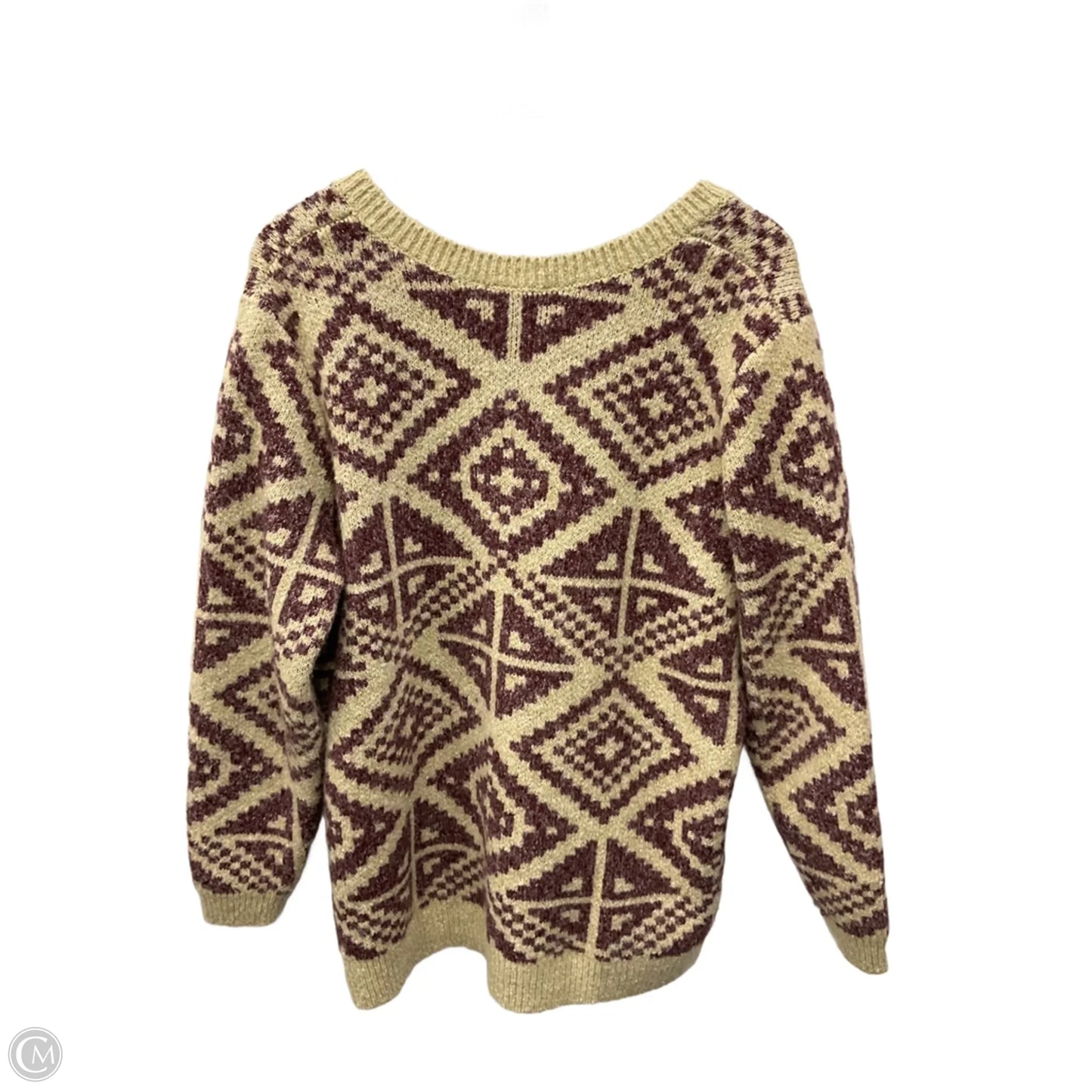 Sweater By Belle By Kim Gravel In Beige, Size: L