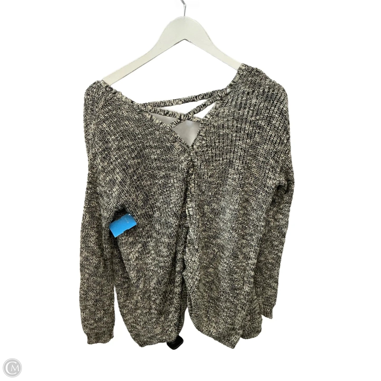 Cardigan By Freshman In Black & White, Size: L