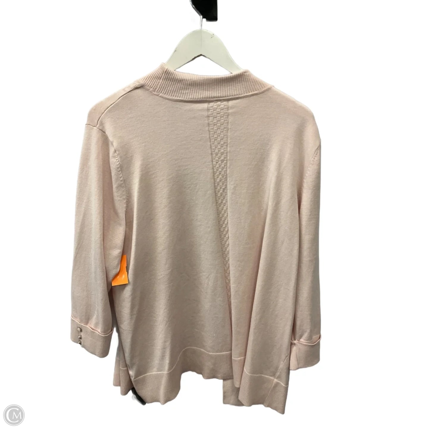 Cardigan By Clothes Mentor In Pink, Size: 3x
