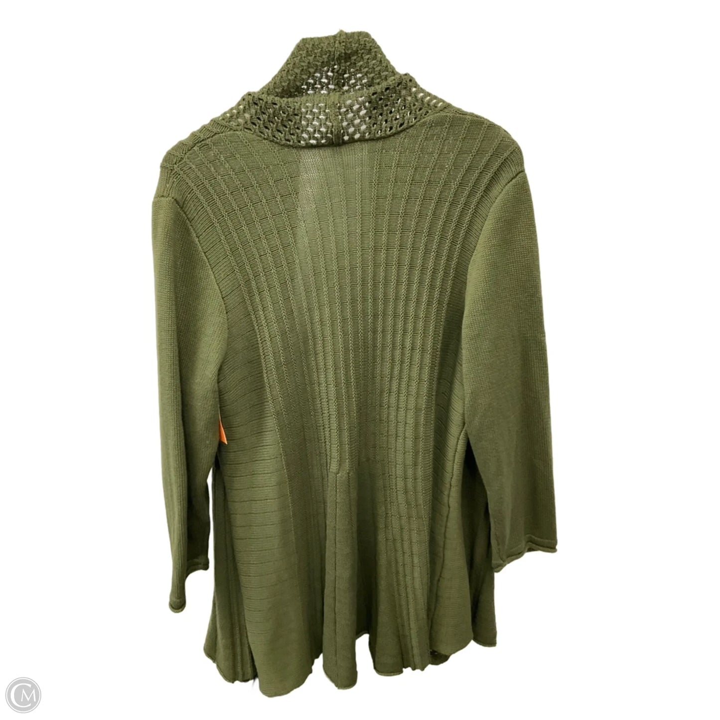 Sweater Cardigan By Ny Collection In Green, Size: 2x