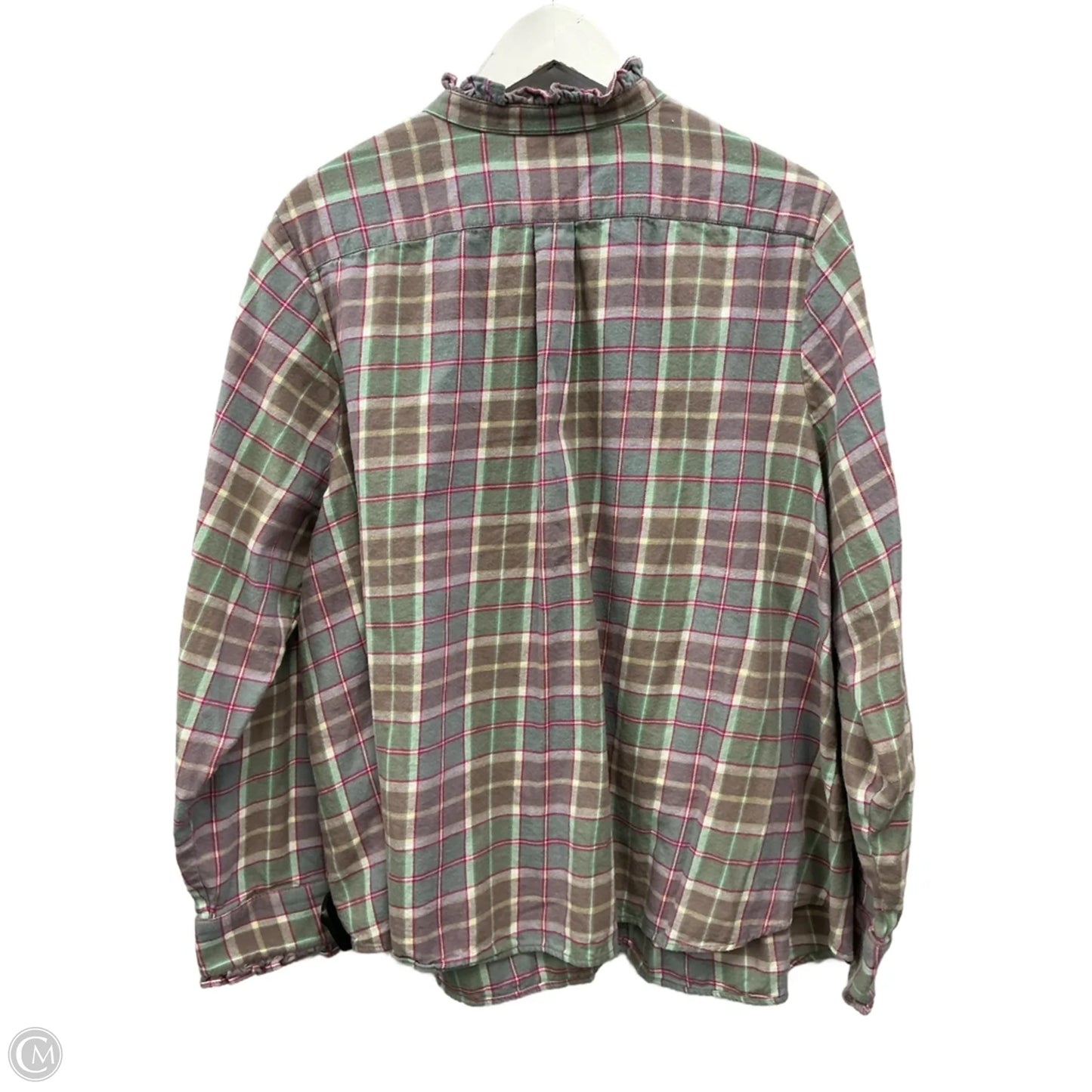 Top Long Sleeve By Lands End In Purple, Size: 3x