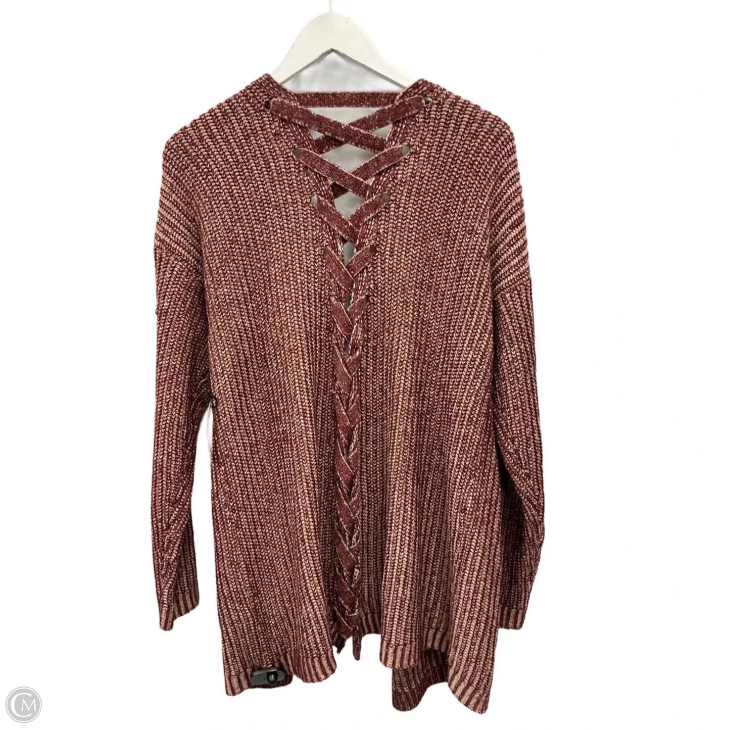 Sweater Cardigan By Vanilla Star In Red, Size: 2x