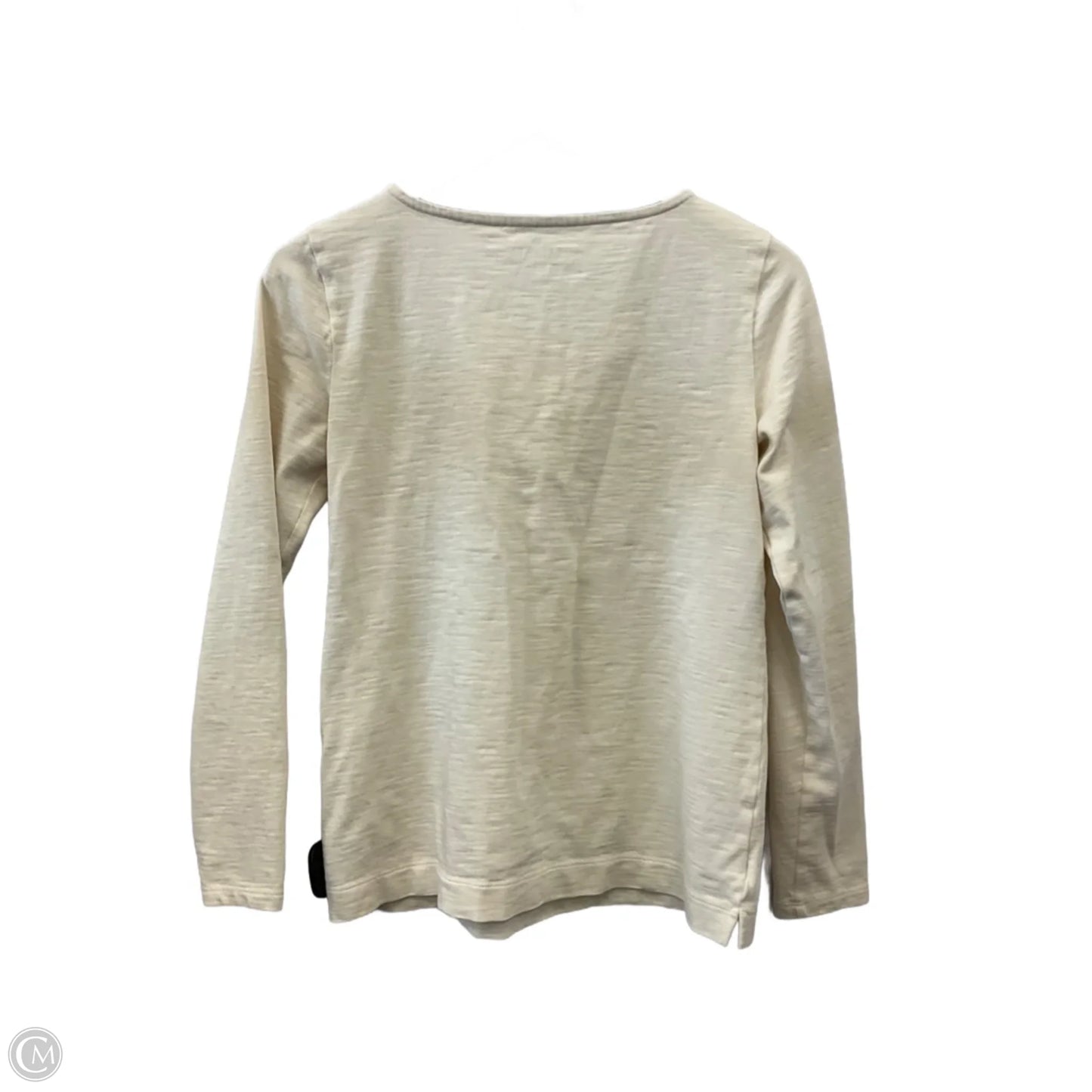 Top Long Sleeve By Talbots In Cream, Size: Xs