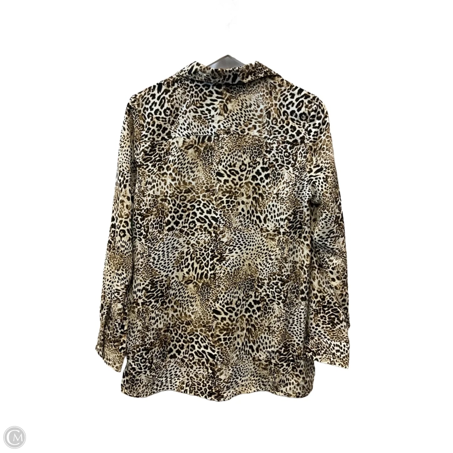 Top Long Sleeve By Chicos In Animal Print, Size: S