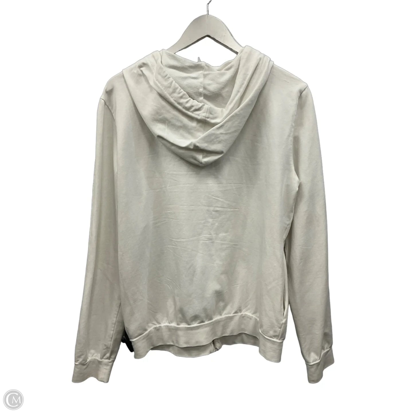Sweatshirt Hoodie By Clothes Mentor In White, Size: M