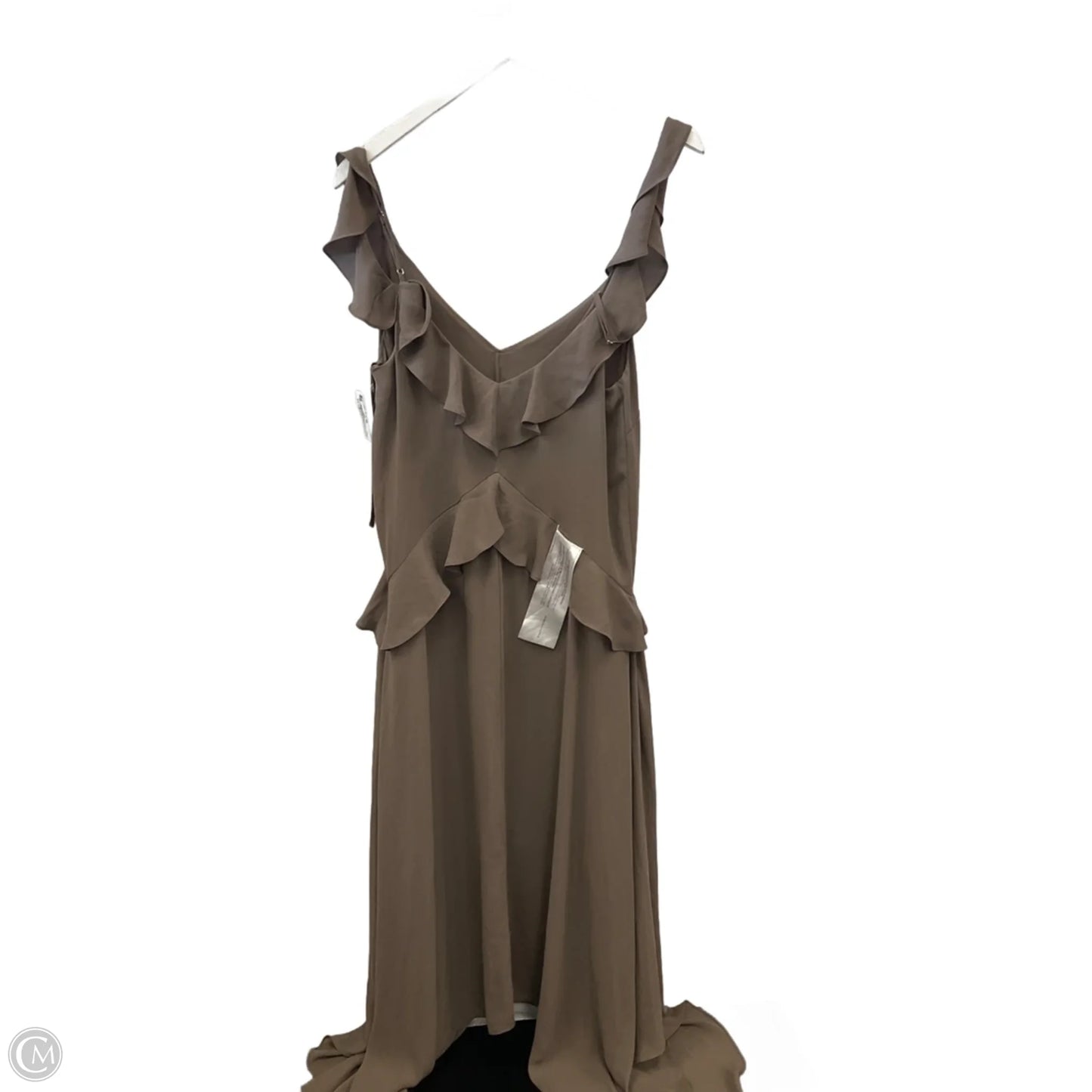 Dress Casual Midi By Bcbgmaxazria In Brown, Size: S