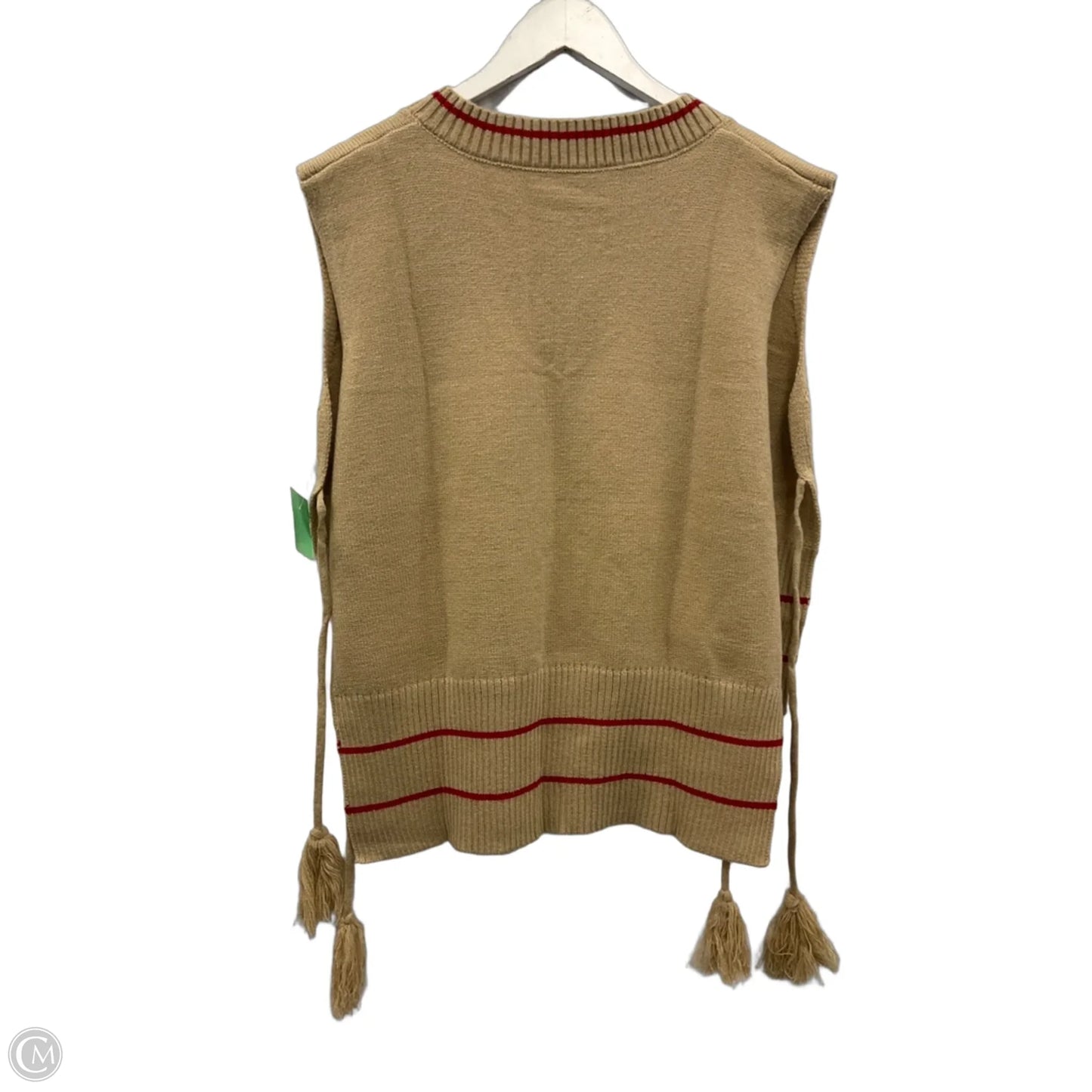 Vest Sweater By Cme In Beige, Size: S