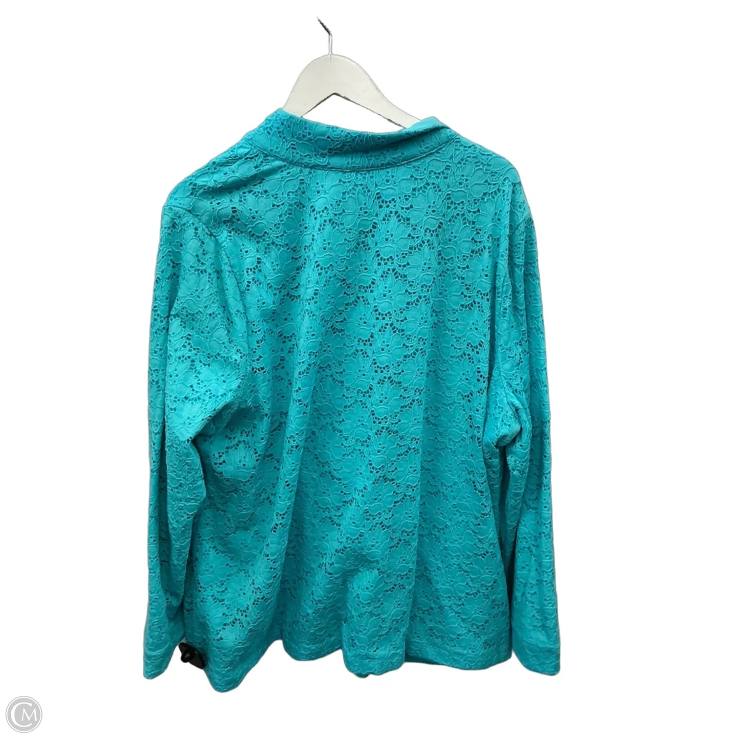 Jacket Other By D&co. In Aqua, Size: 2x