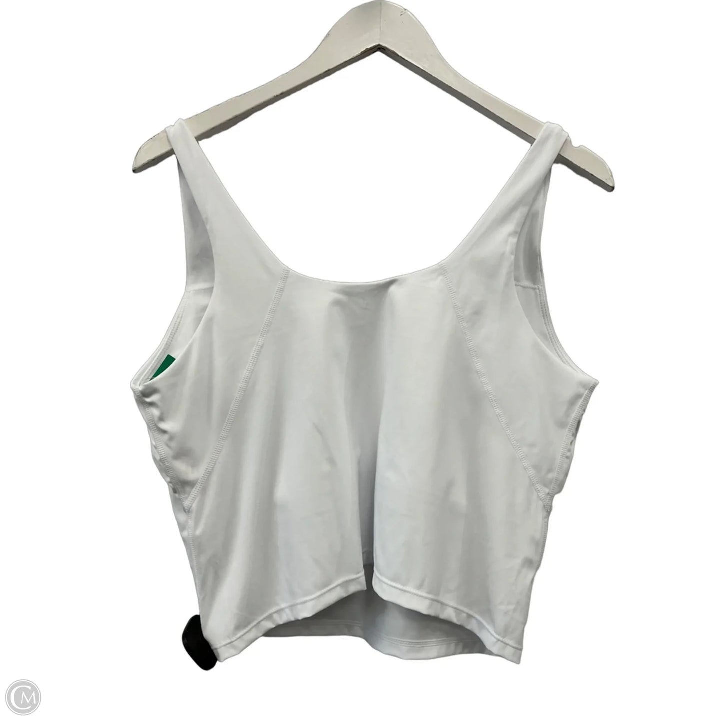 Athletic Tank Top By Clothes Mentor In White, Size: L