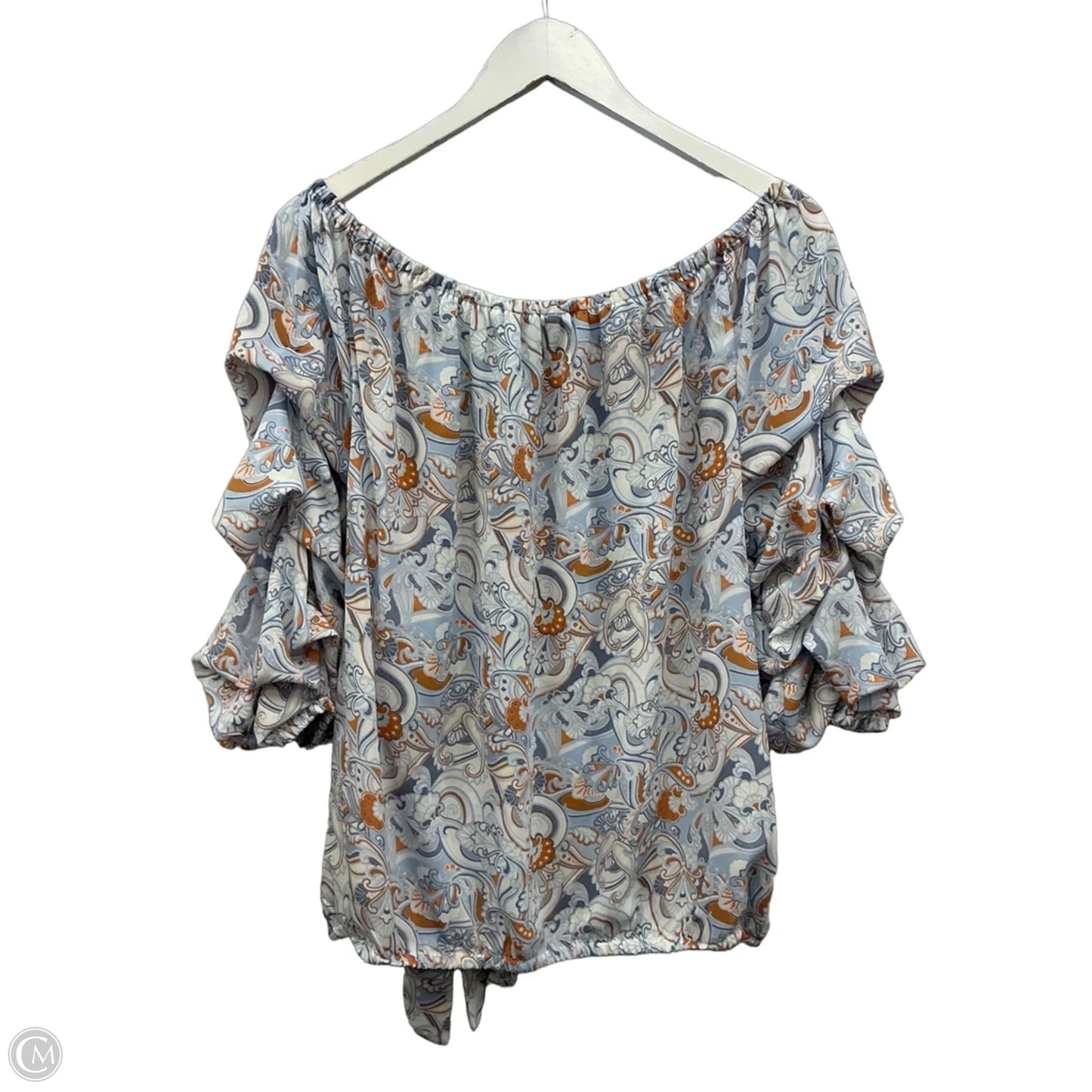 Top 3/4 Sleeve By Cece In Blue, Size: Xl