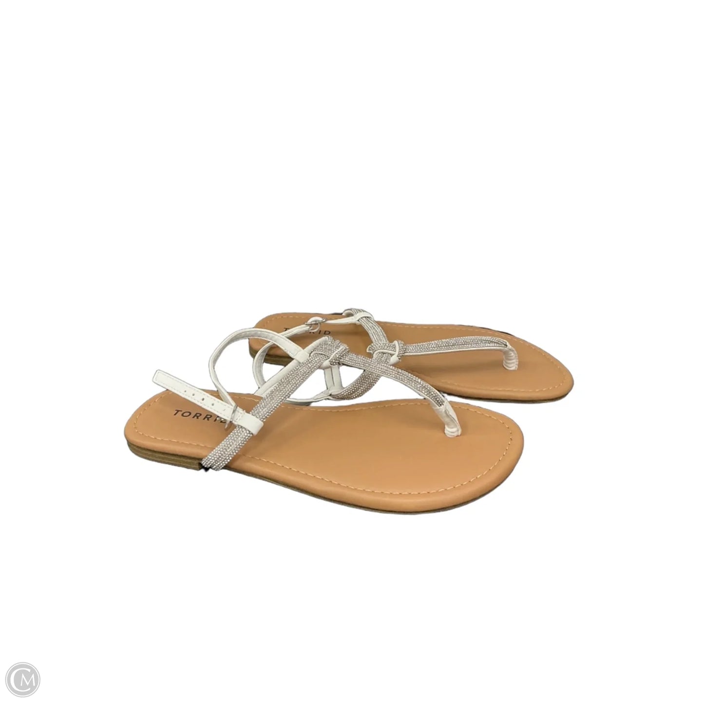 Sandals Flats By Torrid In White, Size: 8.5