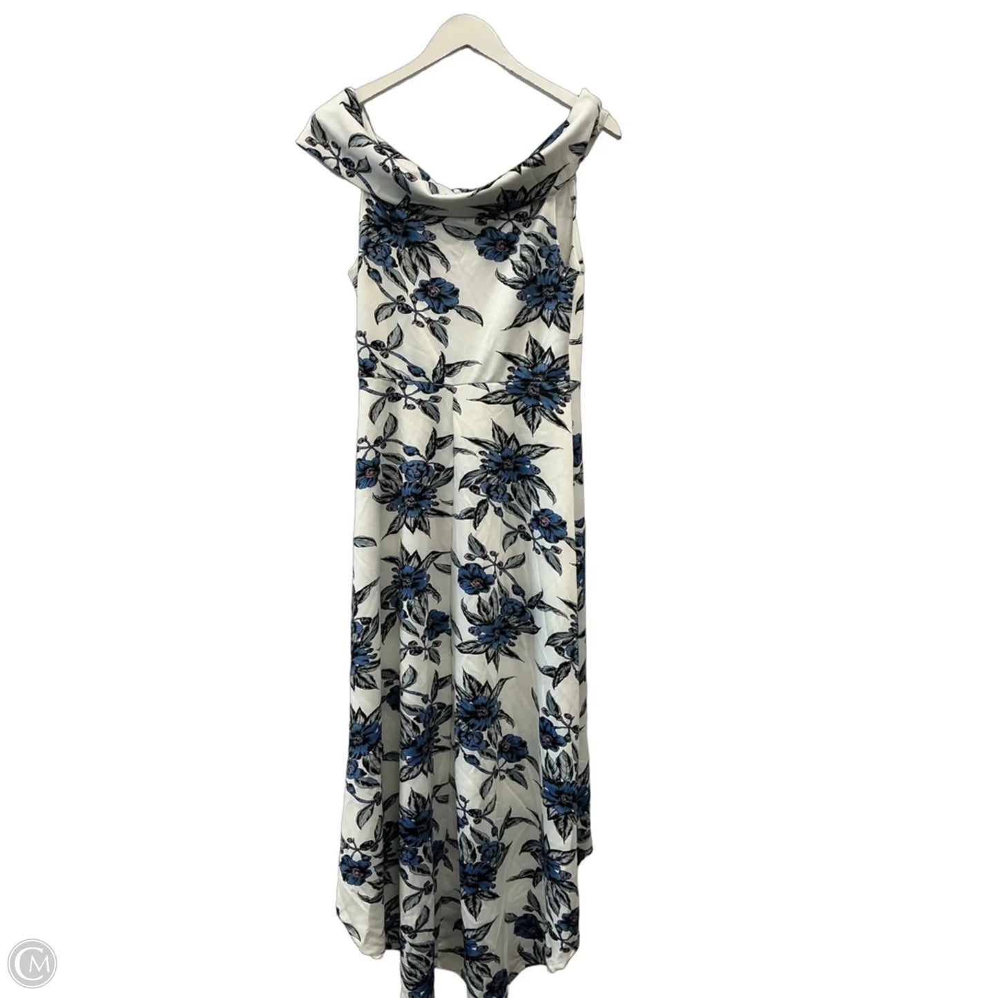 Dress Casual Maxi By Charlotte Russe In Blue & White, Size: M