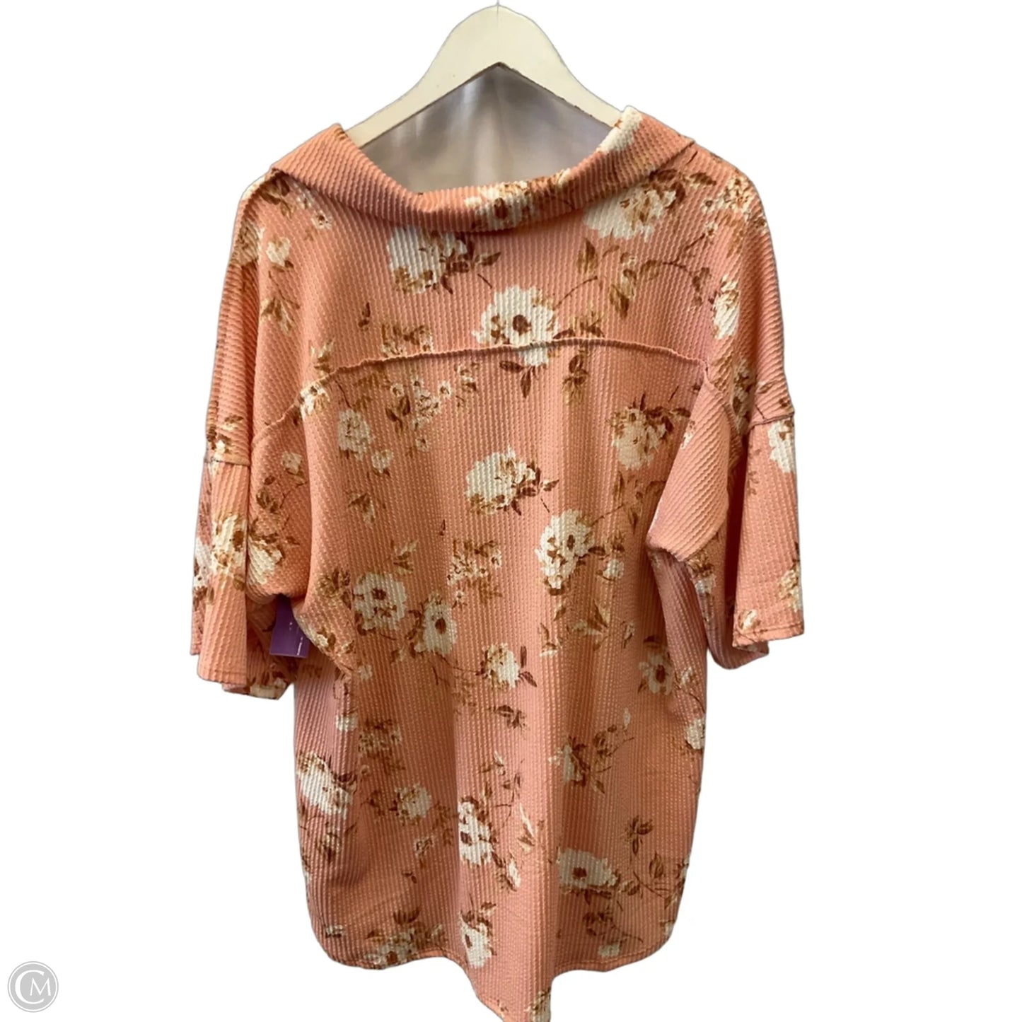 Top Short Sleeve By Heimish Usa In Orange, Size: 2x