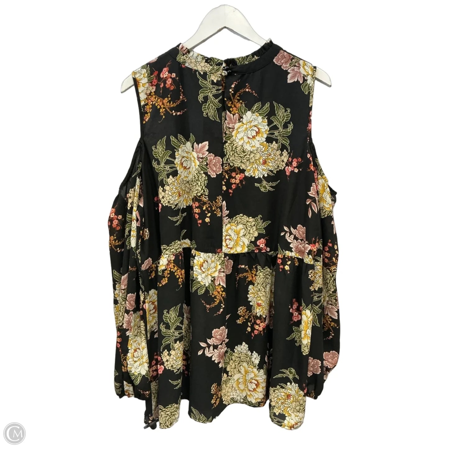 Top Sleeveless By Bobeau In Black, Size: 1x