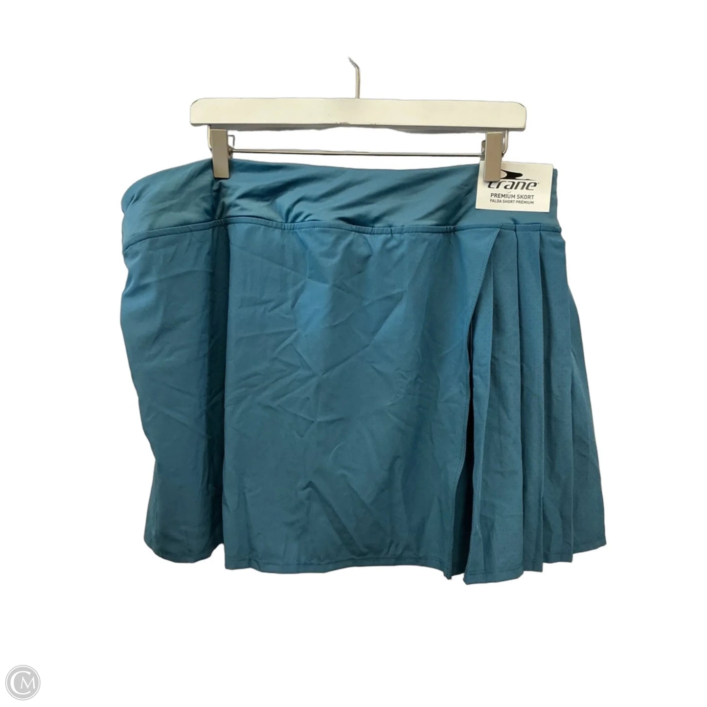 Athletic Skort By Crane In Teal, Size: Xl