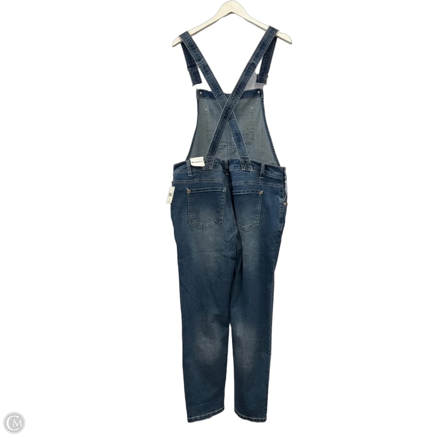 Overalls By Wallflower In Blue Denim, Size: Xl