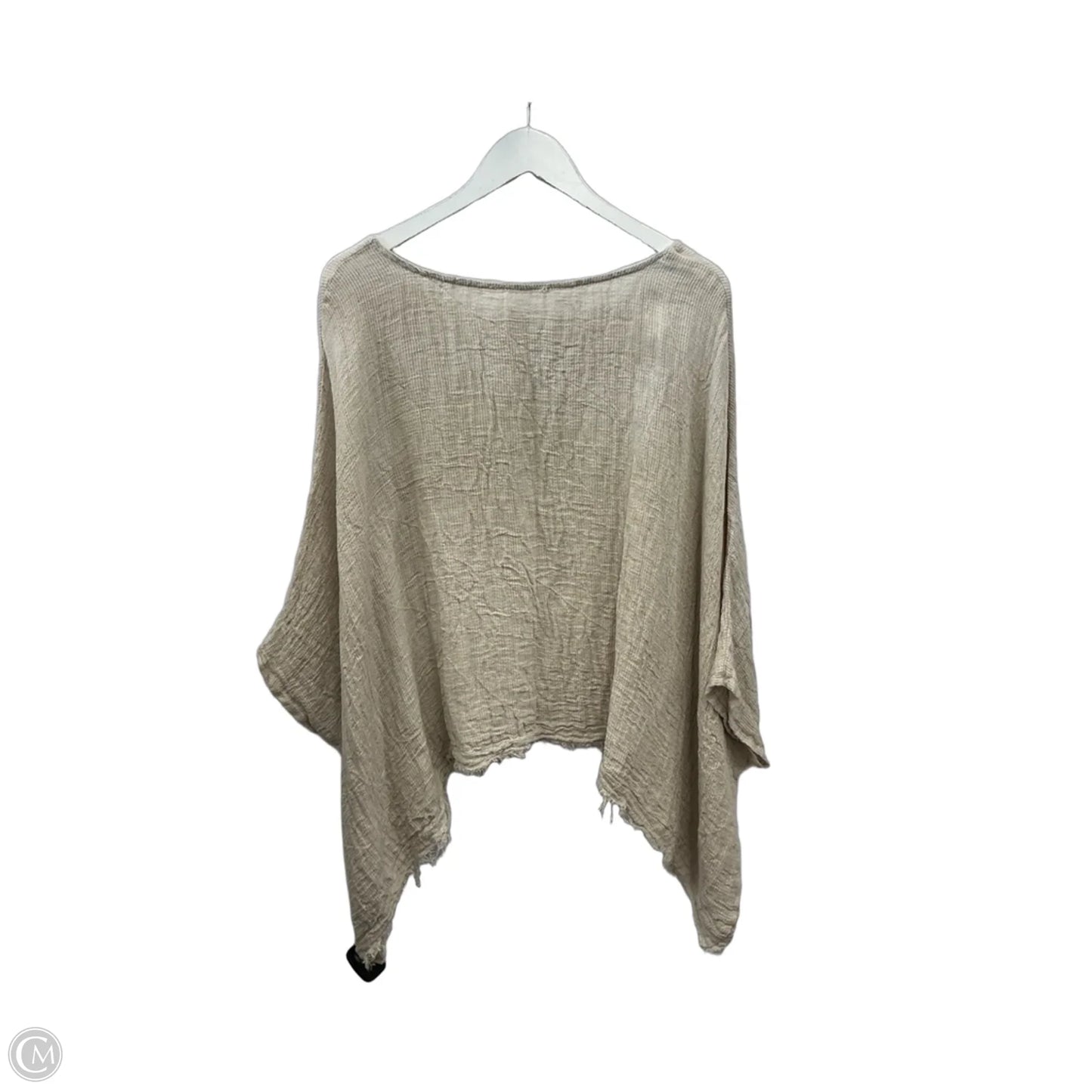 Top Short Sleeve By Clothes Mentor In Beige, Size: Xl
