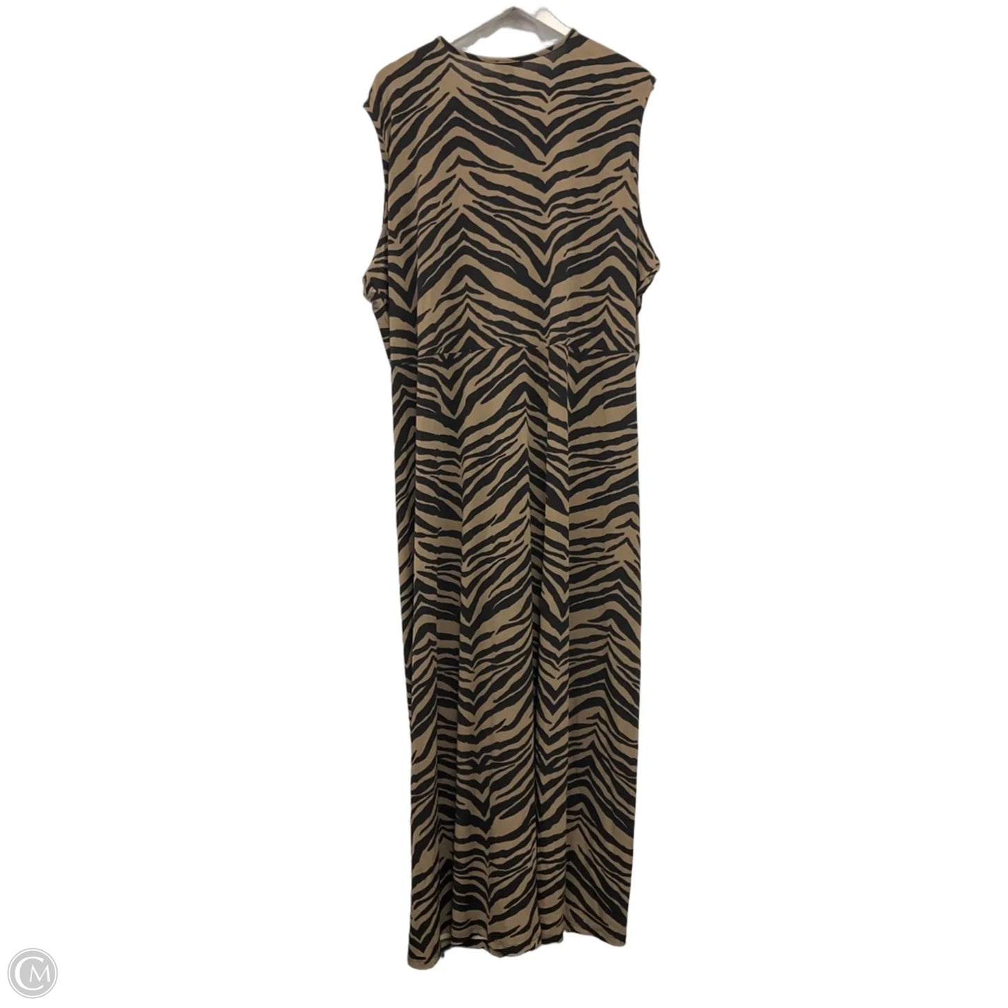 Dress Casual Maxi By Iman Hsn In Zebra Print, Size: 3x