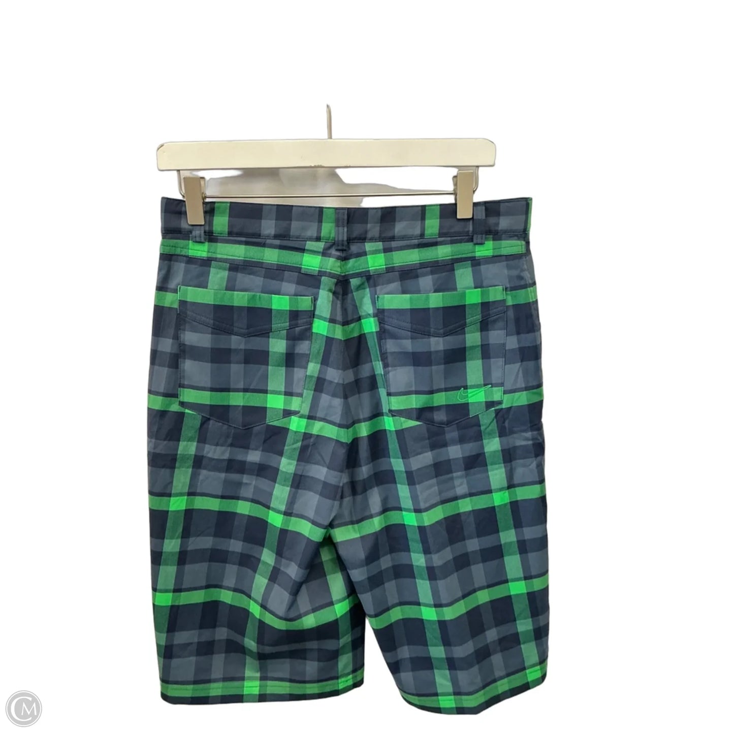 Athletic Shorts By Nike Apparel In Blue & Green, Size: Xl