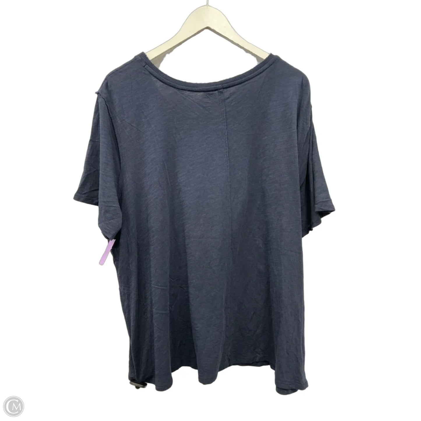 Top Short Sleeve By Cato In Blue, Size: 4x