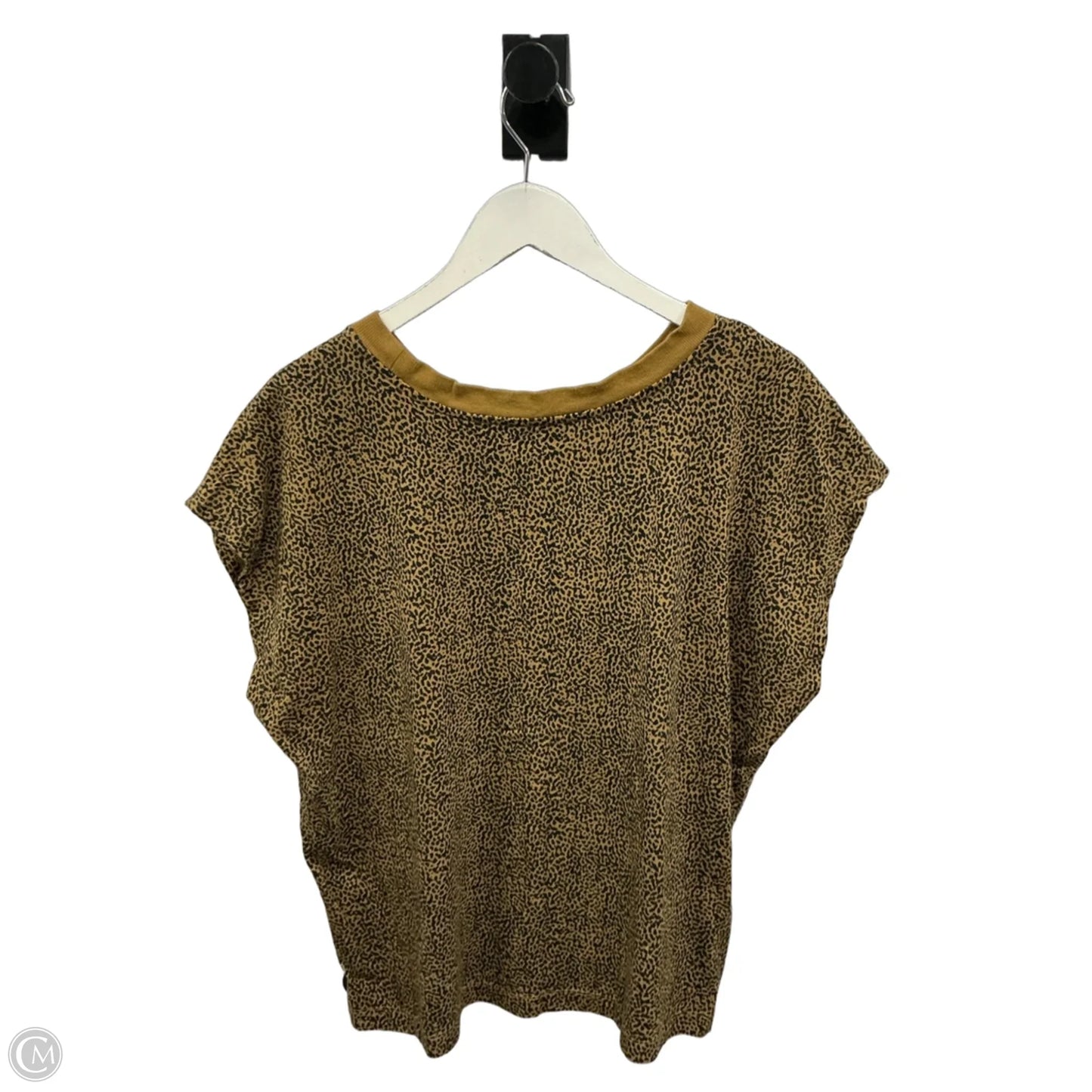 Top Short Sleeve By Loft In Animal Print, Size: Xl