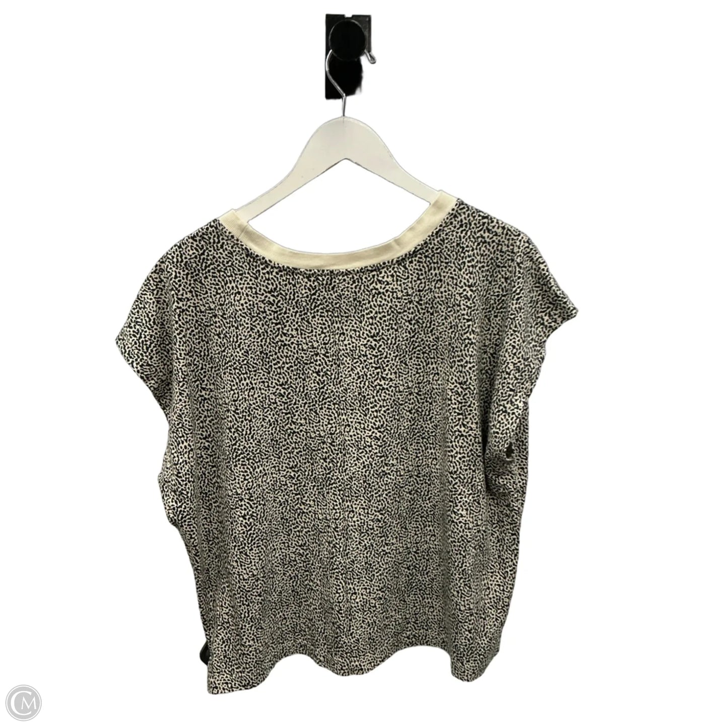 Top Short Sleeve By Loft In Animal Print, Size: Xl