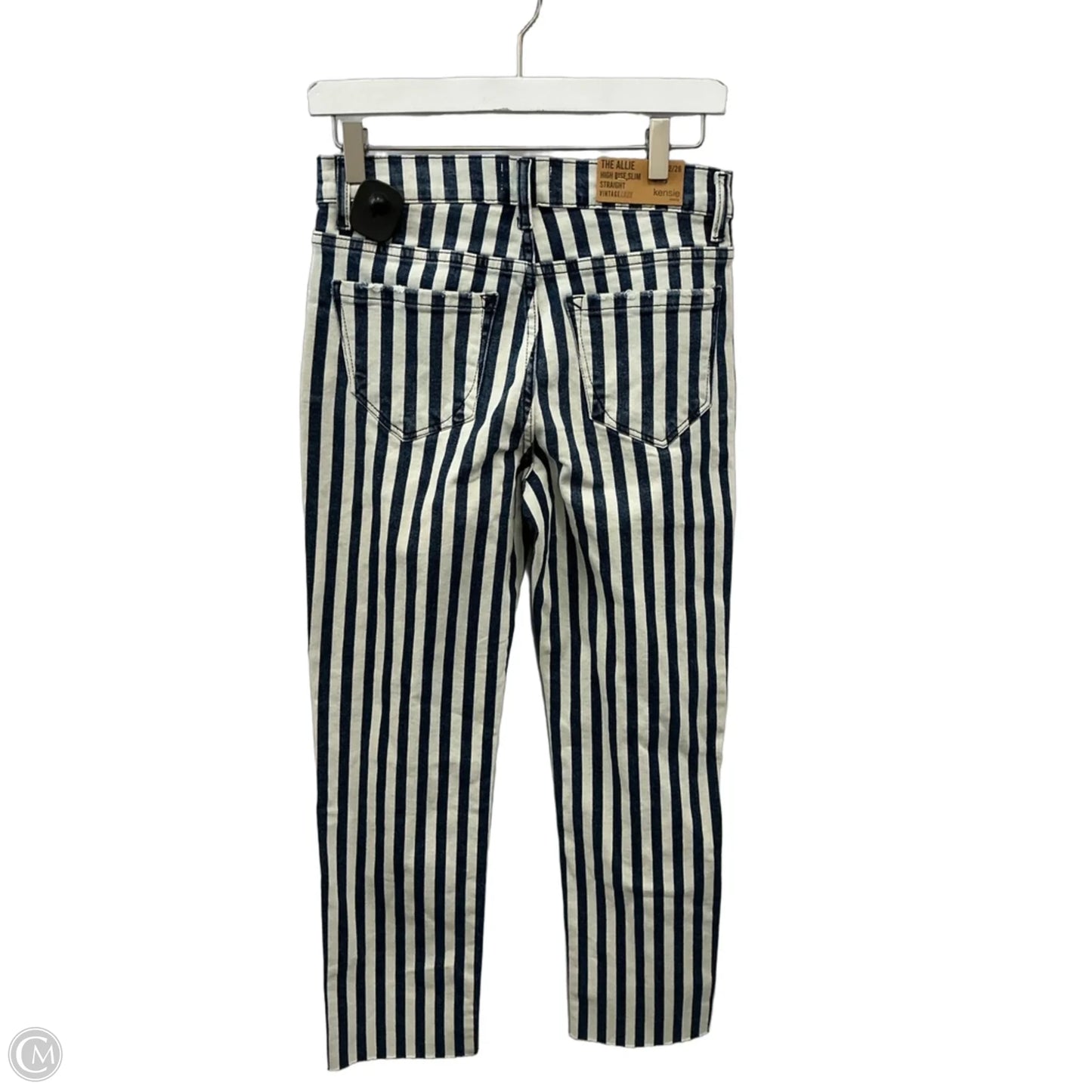 Jeans Straight By Kensie In Striped Pattern, Size: 2