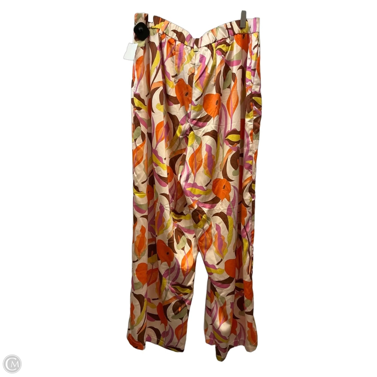 Pants Set 2pc By Eloquii In Orange & Purple, Size: Xl