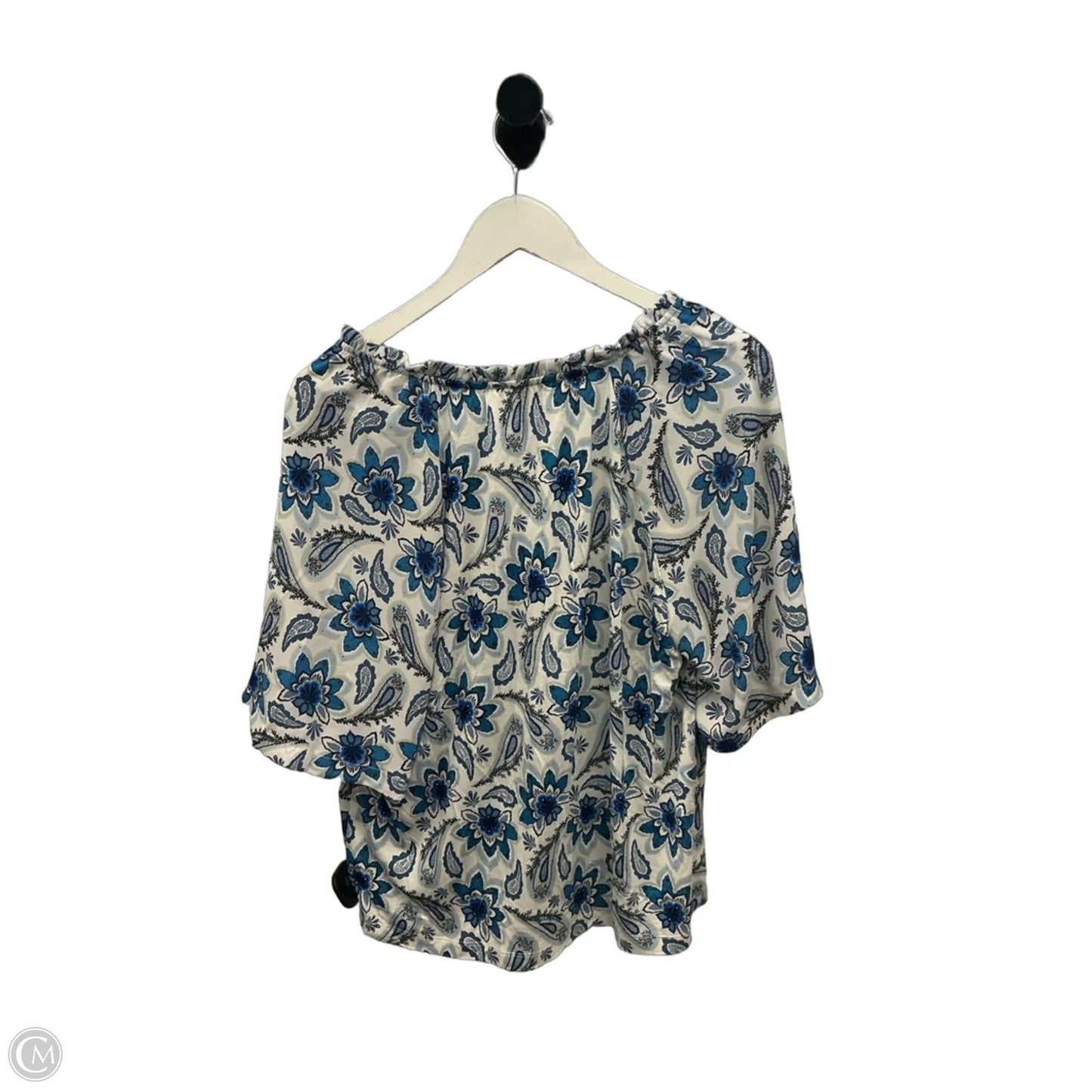 Top Short Sleeve By Loft In Blue, Size: M