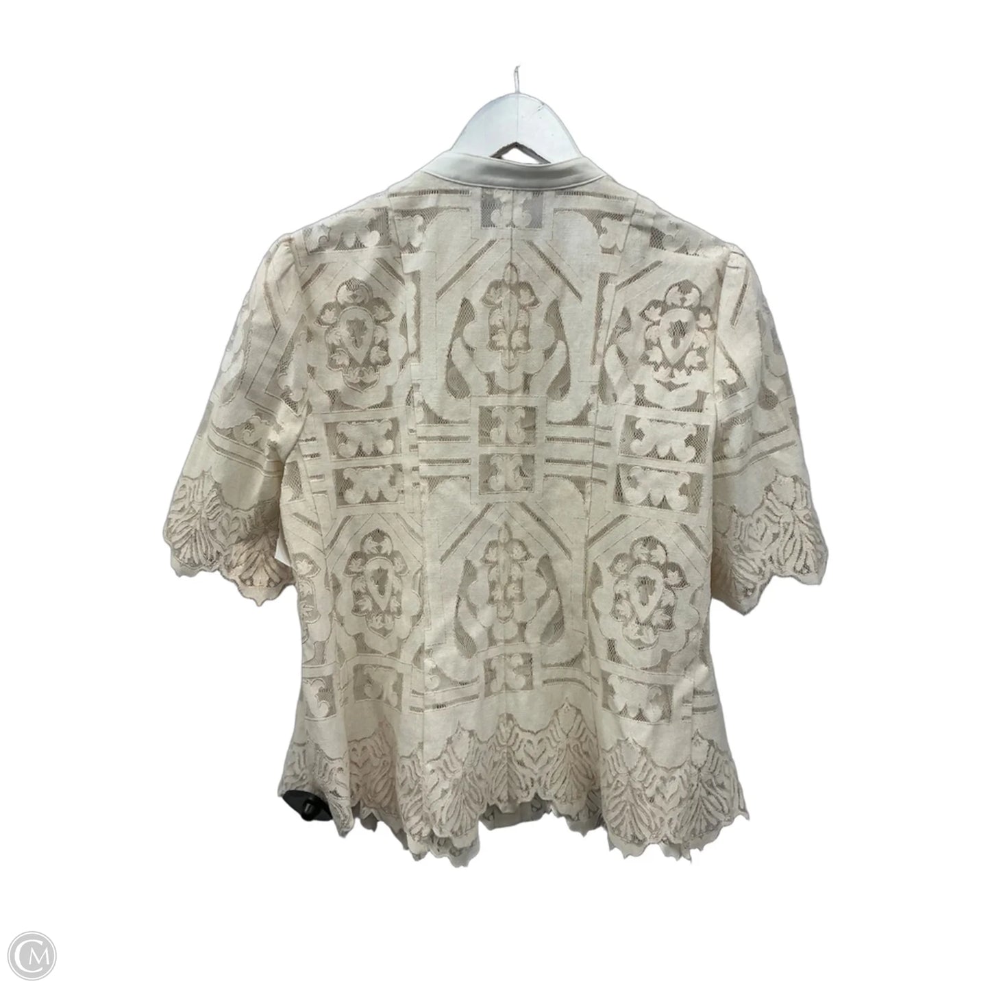 Top Short Sleeve By Floreat In Cream, Size: M