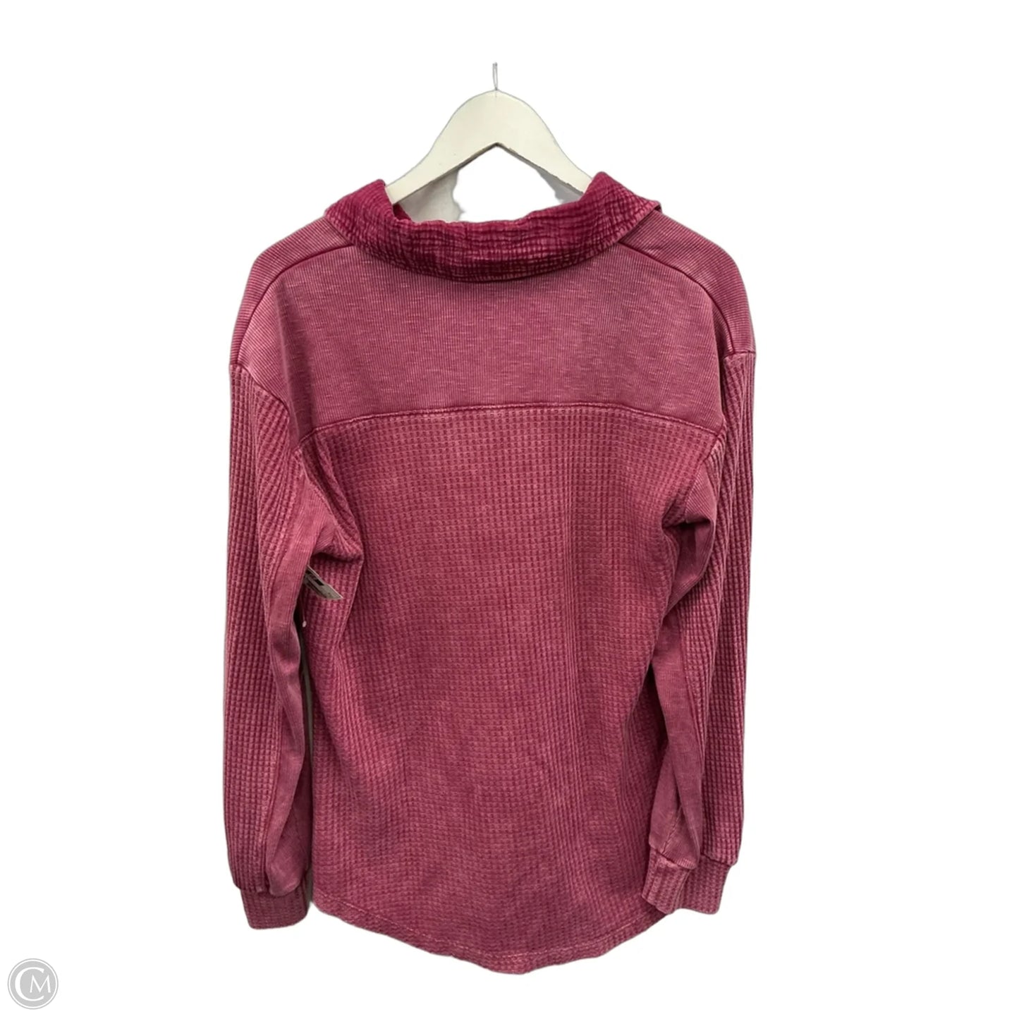 Top Long Sleeve By Briggs In Pink, Size: S