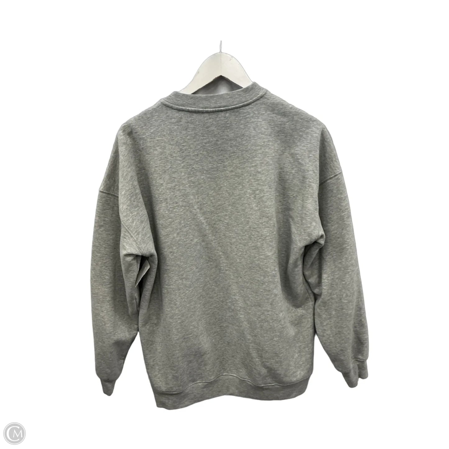 Sweatshirt Crewneck By Pink Lily In Grey, Size: S