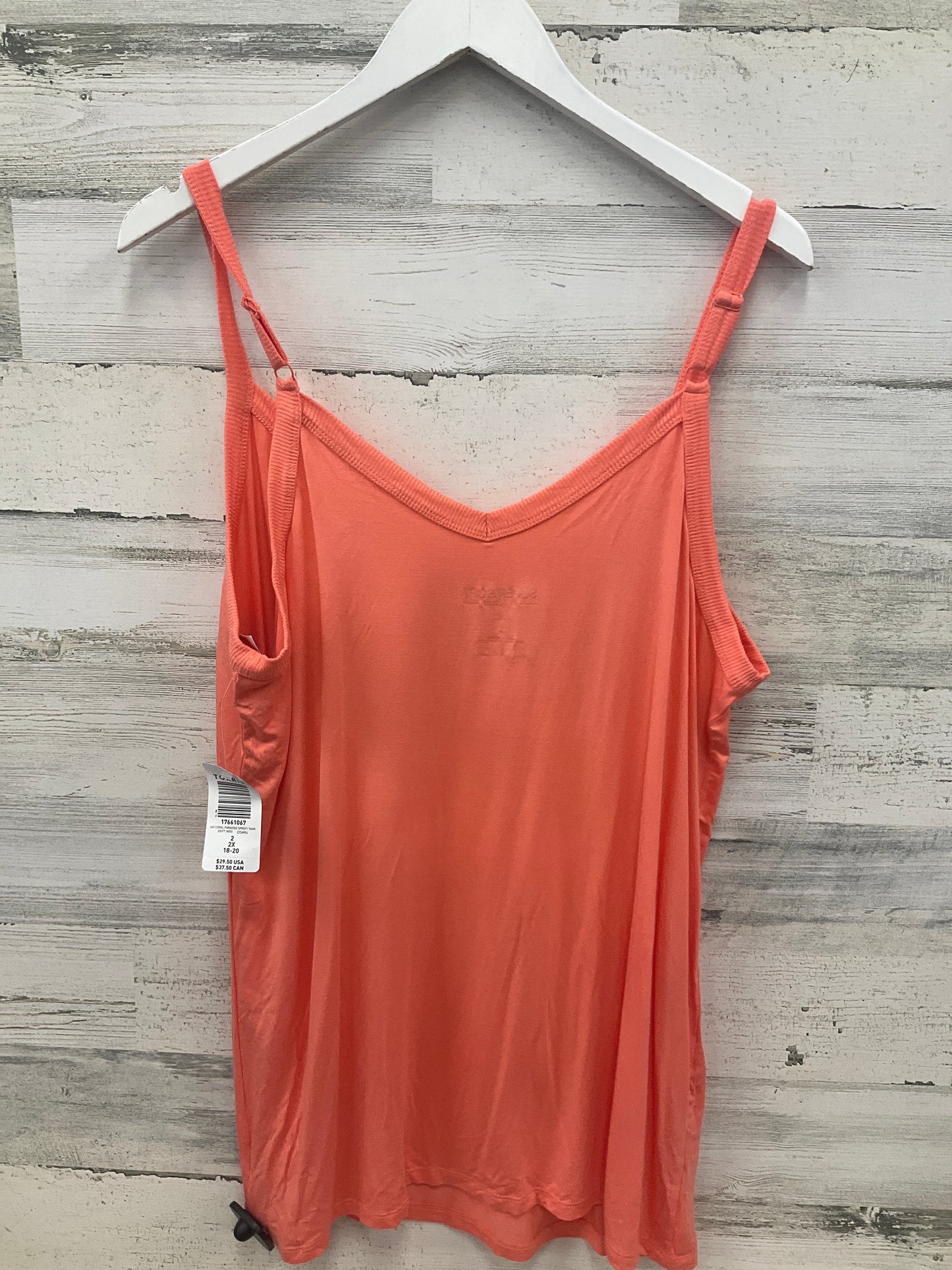 Tank Top By Torrid In Orange, Size:2X