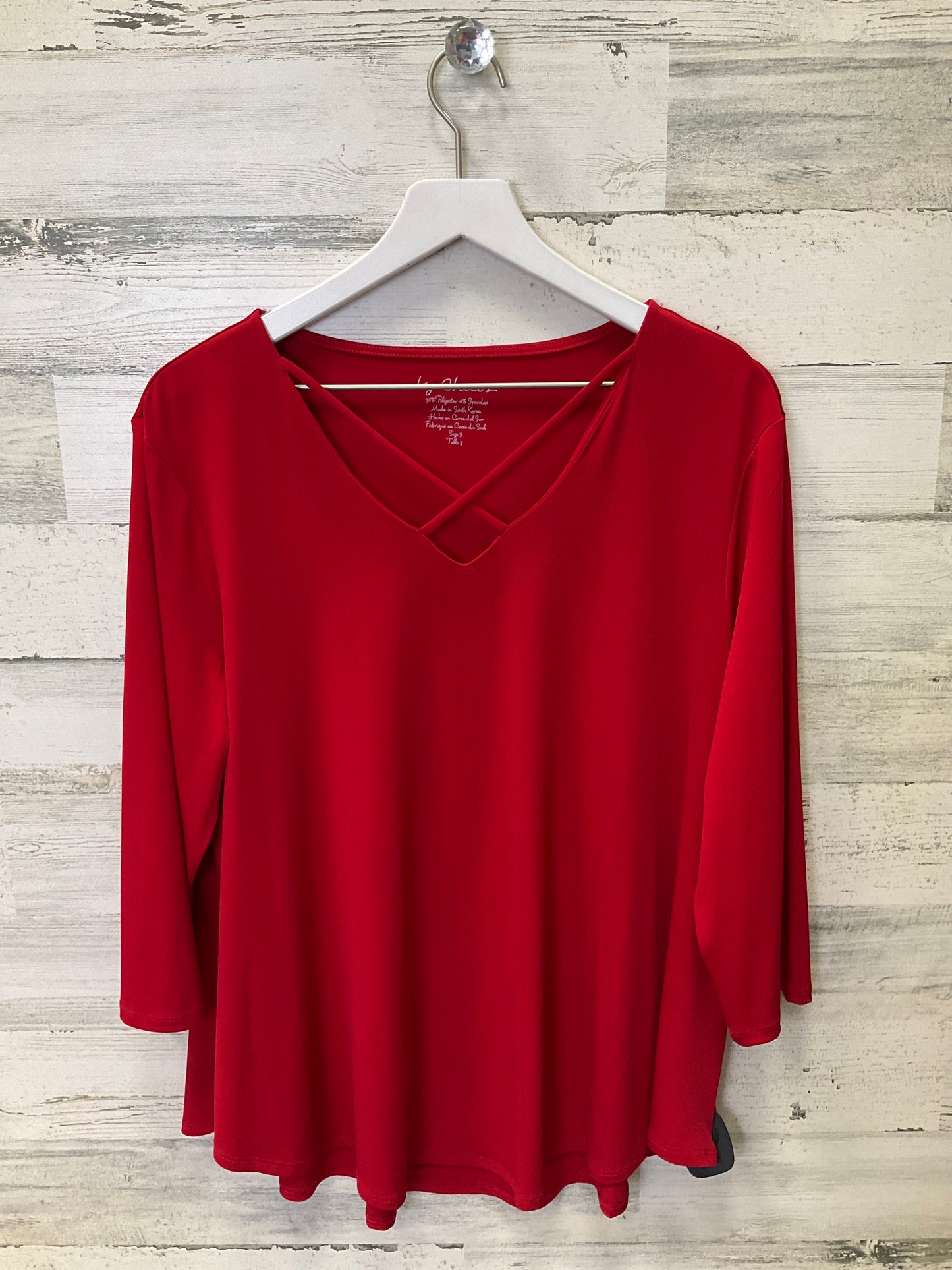 Top 3/4 Sleeve By Chicos Size: Xl