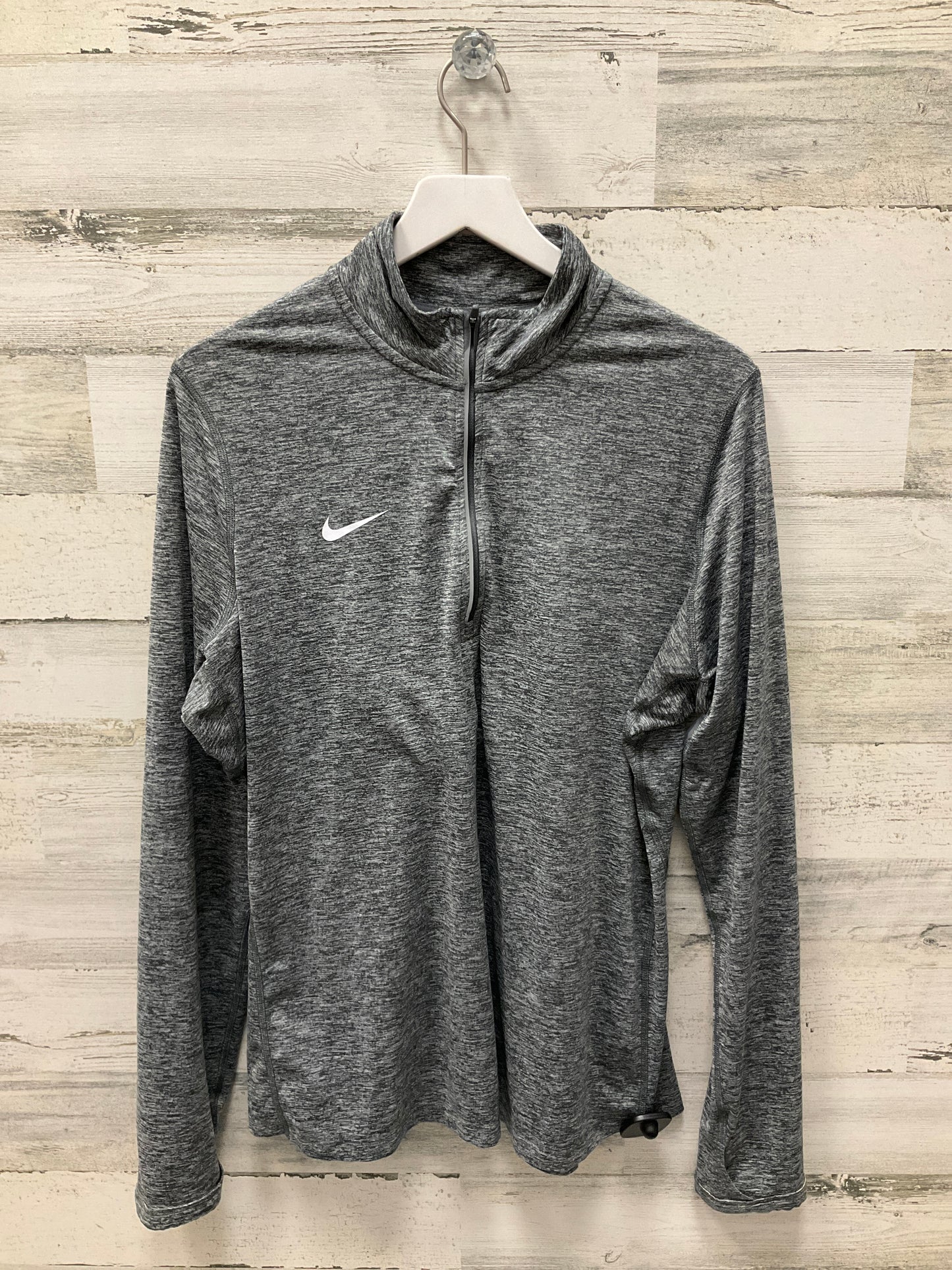 Athletic Top Long Sleeve Collar By Nike Apparel Size: Xl