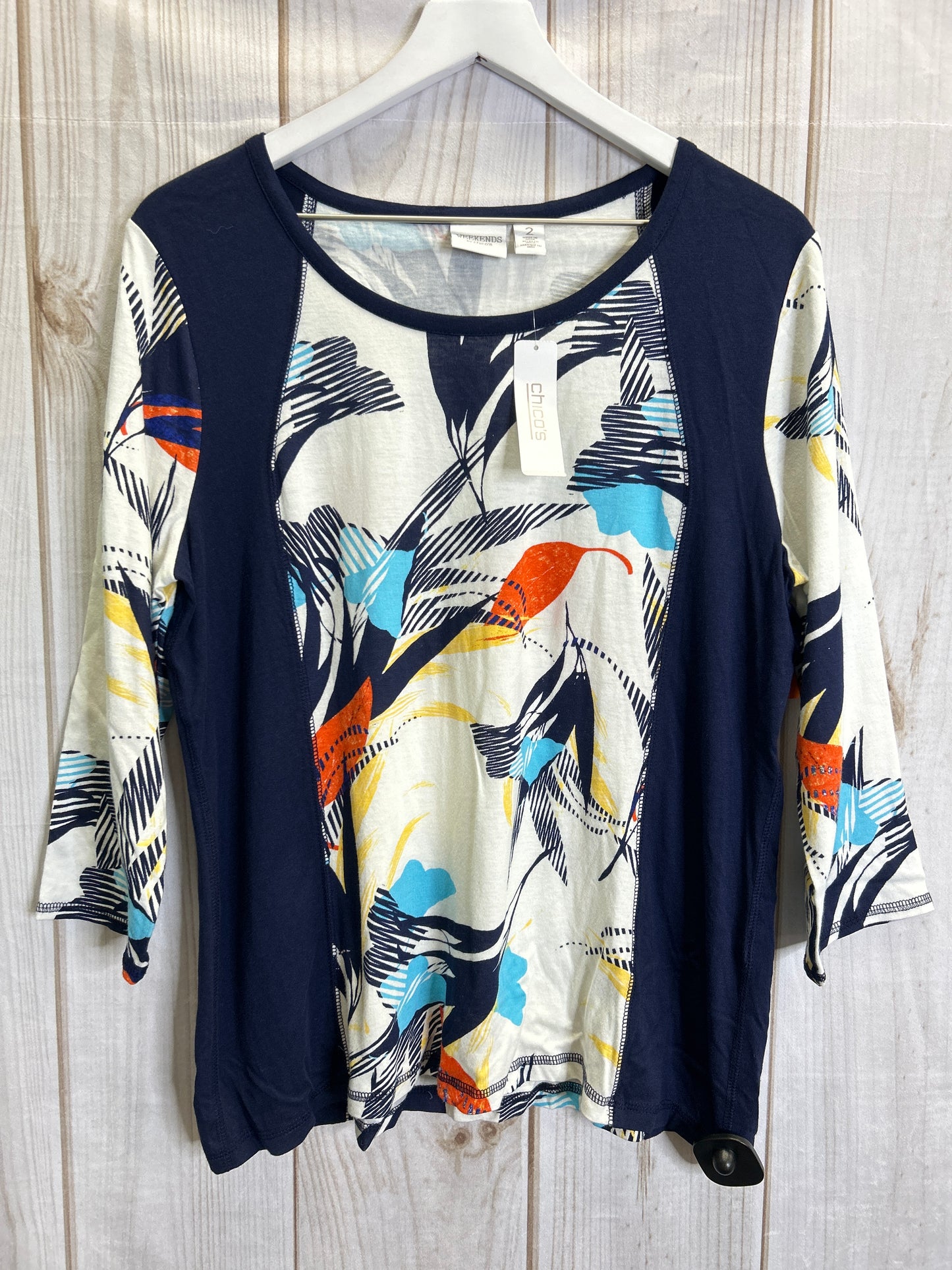 Top 3/4 Sleeve By Chicos Size: L