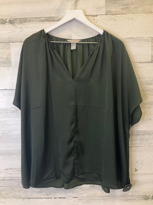 Green Top Short Sleeve H&m, Size Xxl