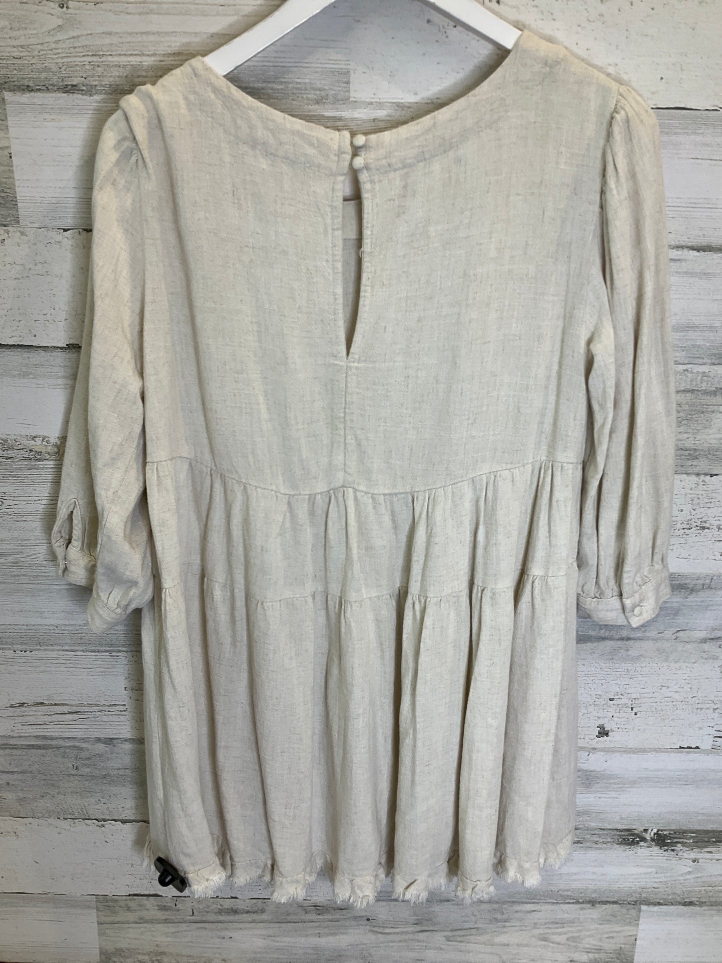 Tan Tunic Long Sleeve Umgee, Size S